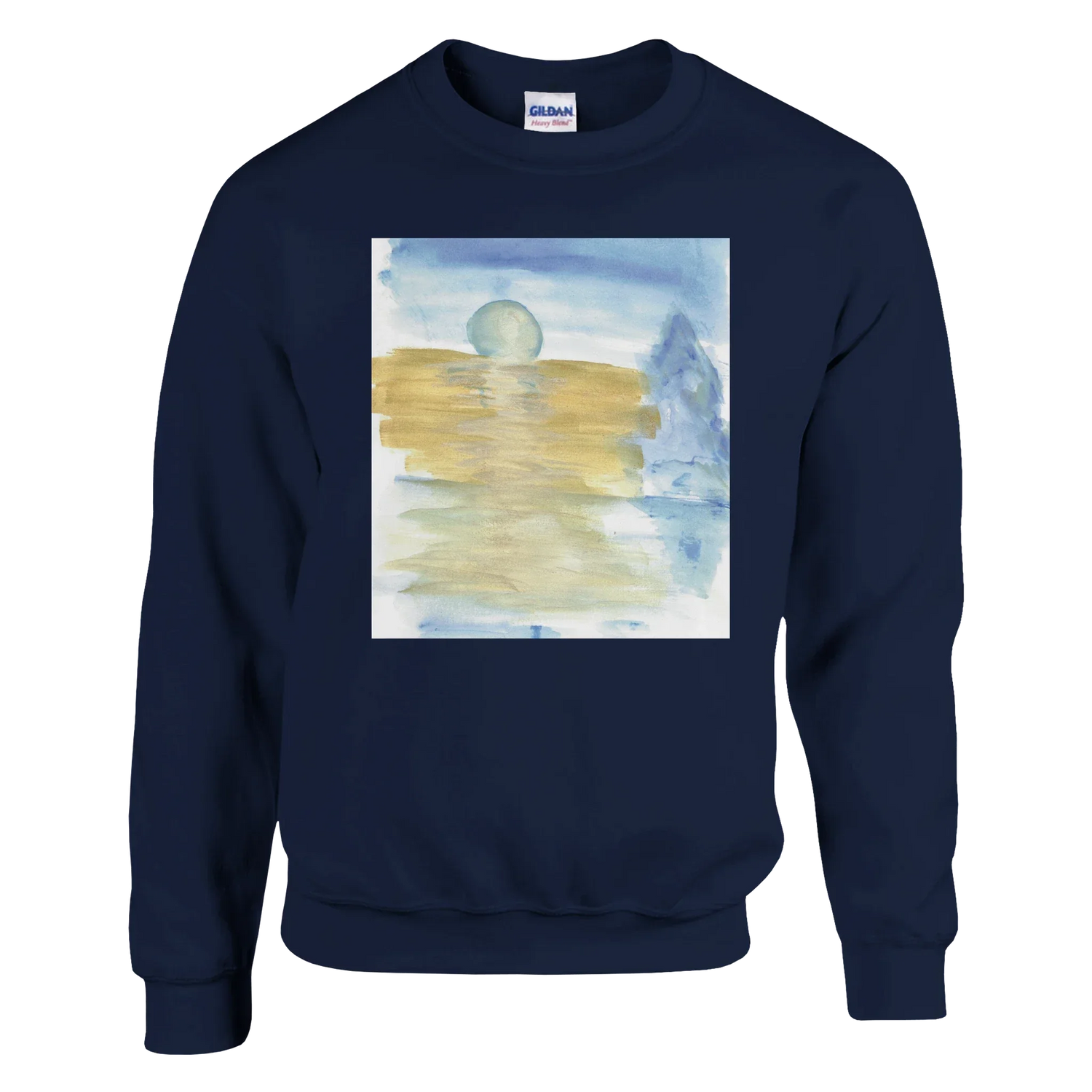 Sweatshirt Unisexe Classique Blue Horizon – Impression Artistique Multicolore - Laure Leprince - Artiste Peintre