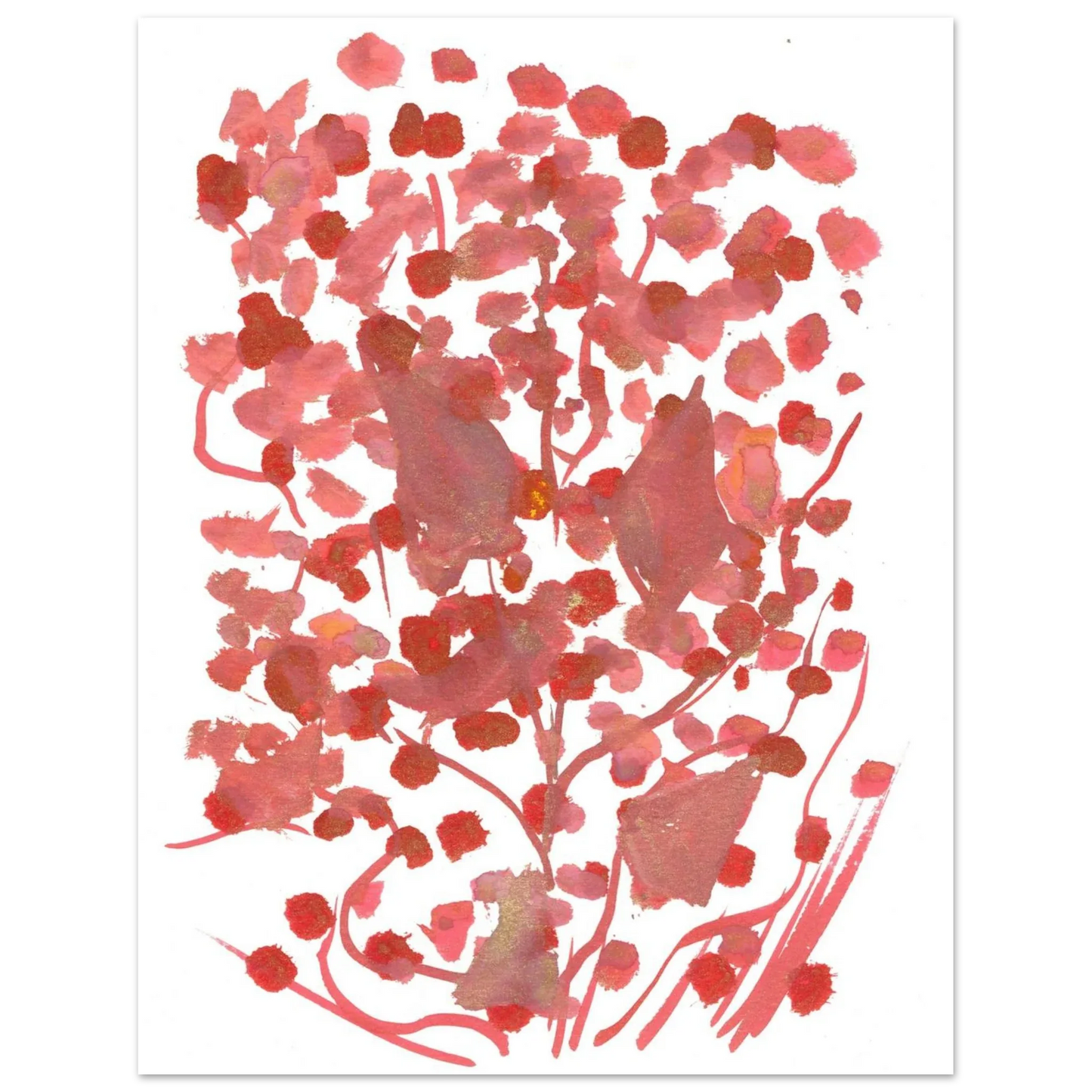 Premium Matte Paper Poster Aquarelle Originale RDJ3-5 - Laure Leprince - Artiste Peintre