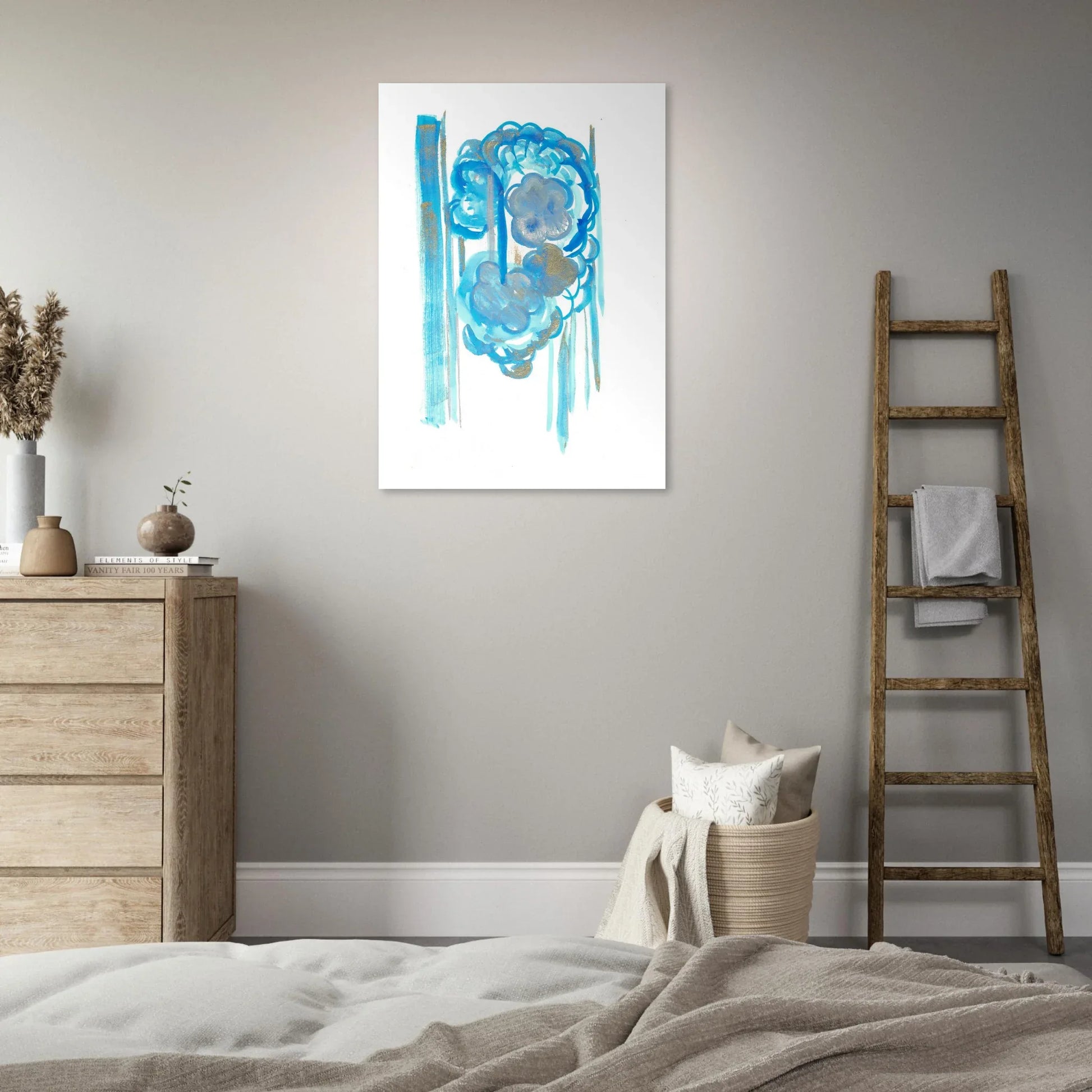 Premium Matte Paper Poster Aquarelle Originale RDJ3-18 - Laure Leprince - Artiste Peintre