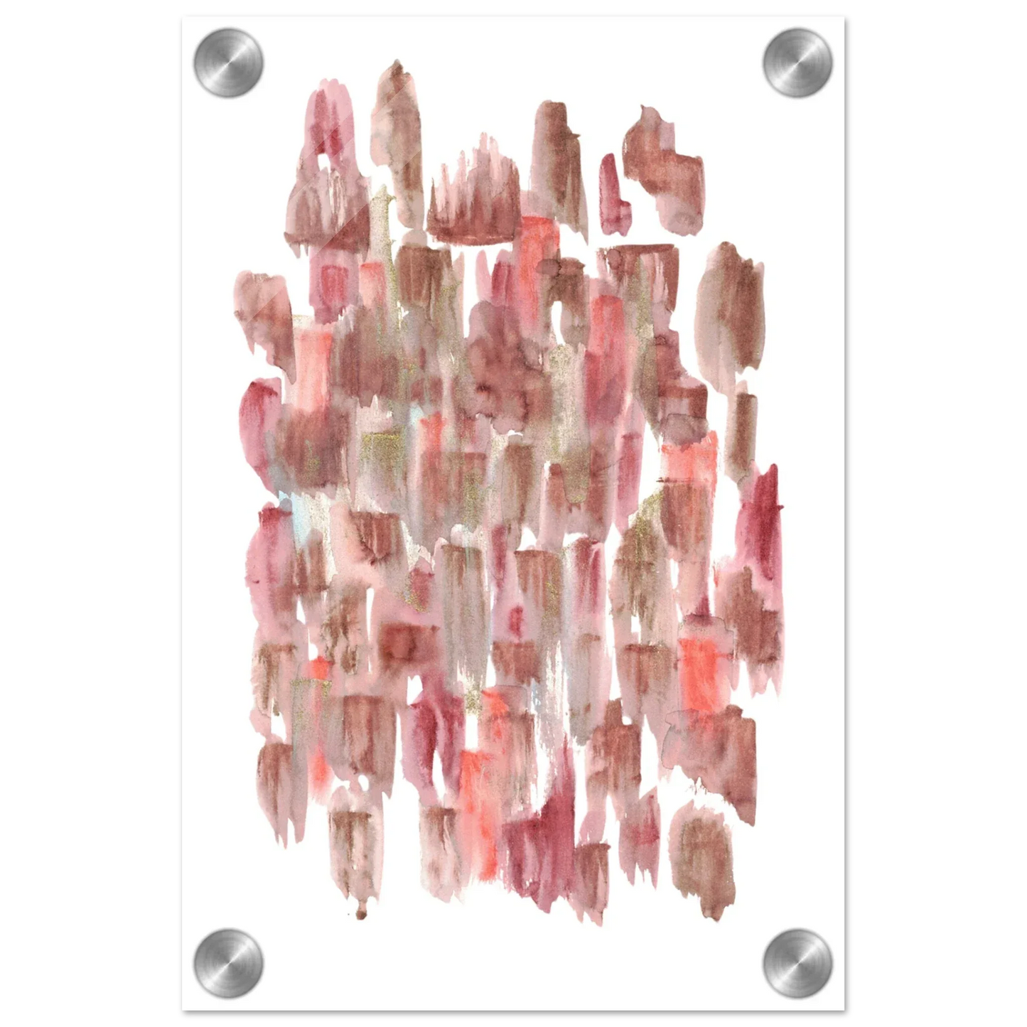Impression sur acrylique brillante Terracotta Waves | Art contemporain par Laure Leprince - Laure Leprince - Artiste Peintre