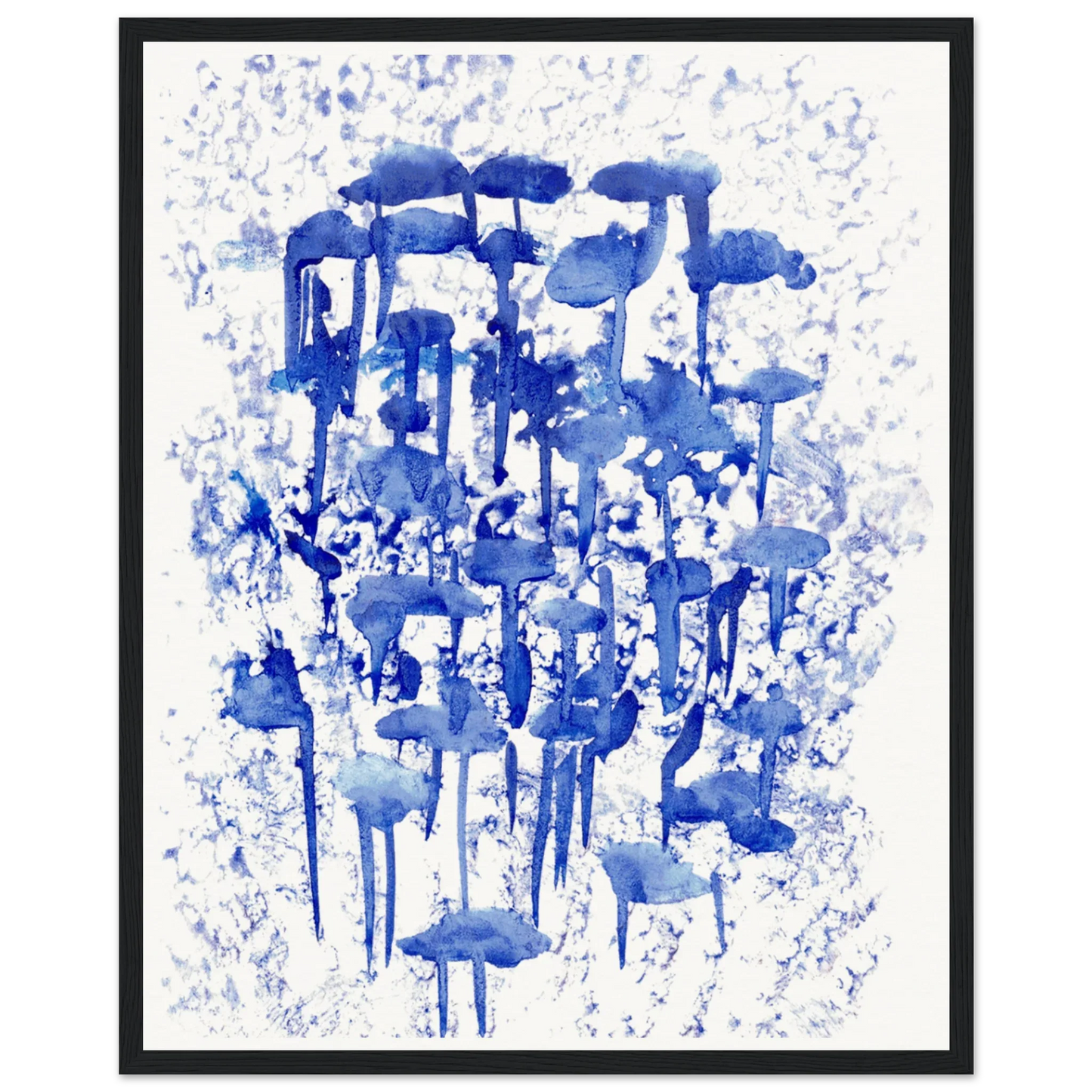Museum-Quality Matte Paper Wooden Framed Poste Forêt Indigo - Laure Leprince - Artiste Peintre