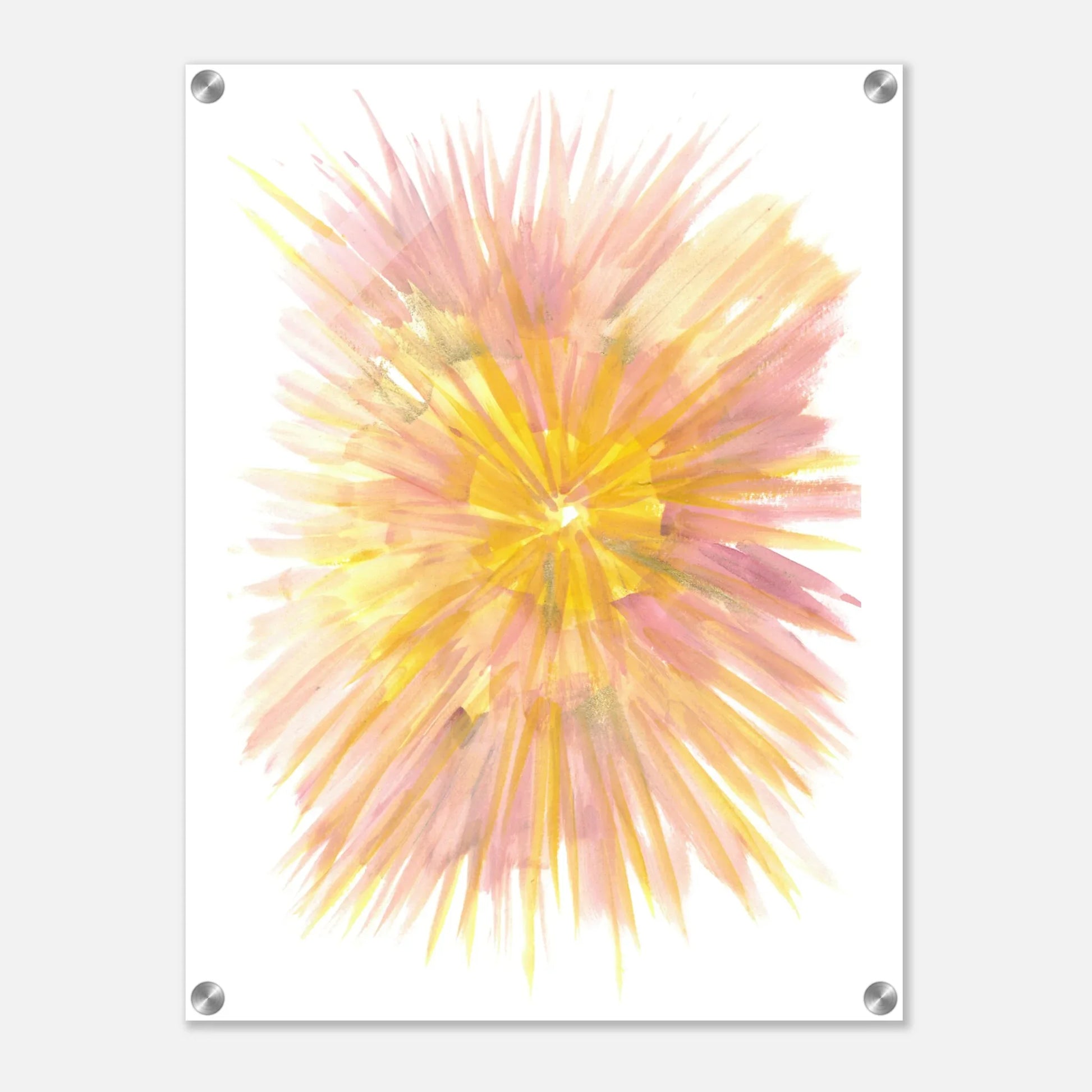 Impression sur acrylique brillante Solar Bloom | Art contemporain par Laure Leprince - Laure Leprince - Artiste Peintre