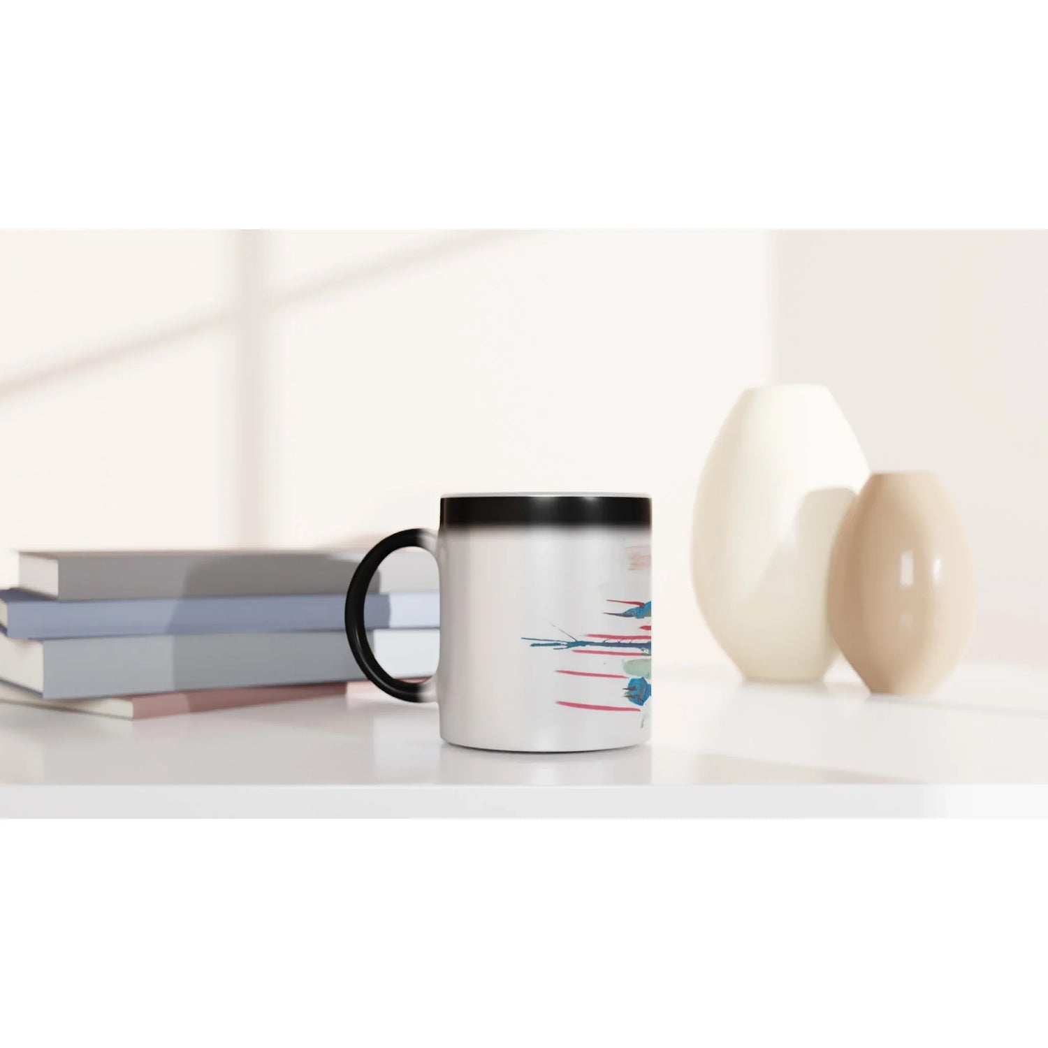 Mug magique en céramique 325 ml Personnages– Révèlez votre motif à la chaleur - Laure Leprince - Artiste Peintre