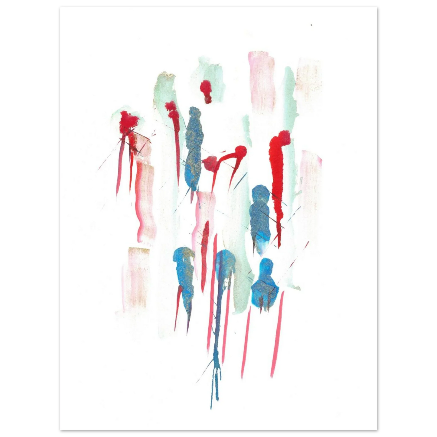 Premium Matte Paper Poster Aquarelle Originale RDJ3-9 - Laure Leprince - Artiste Peintre