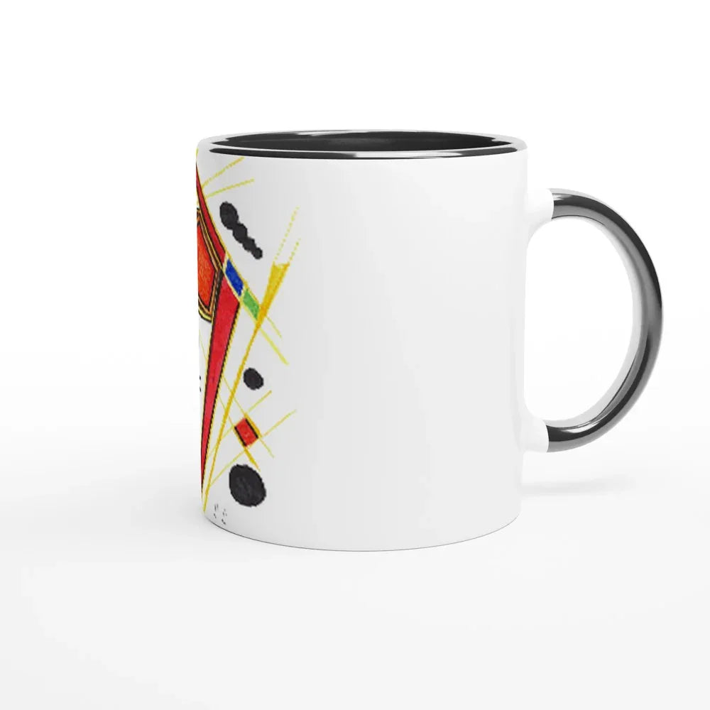 Mug en céramique 325 ml | Bord coloré | Tasse artistique durable - Laure Leprince - Artiste Peintre