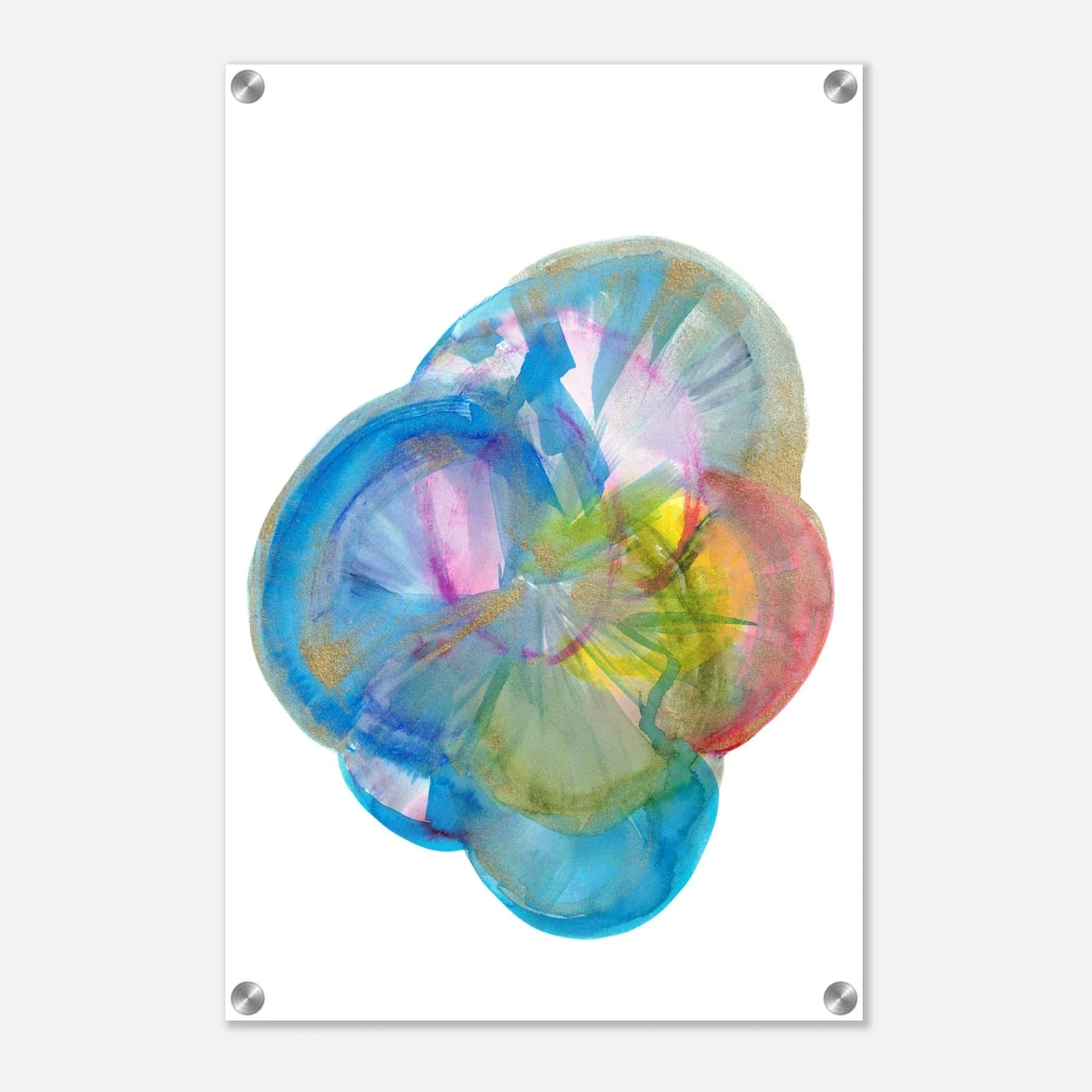 Impression sur acrylique brillante Crystal Bloom | Art contemporain par Laure Leprince - Laure Leprince - Artiste Peintre