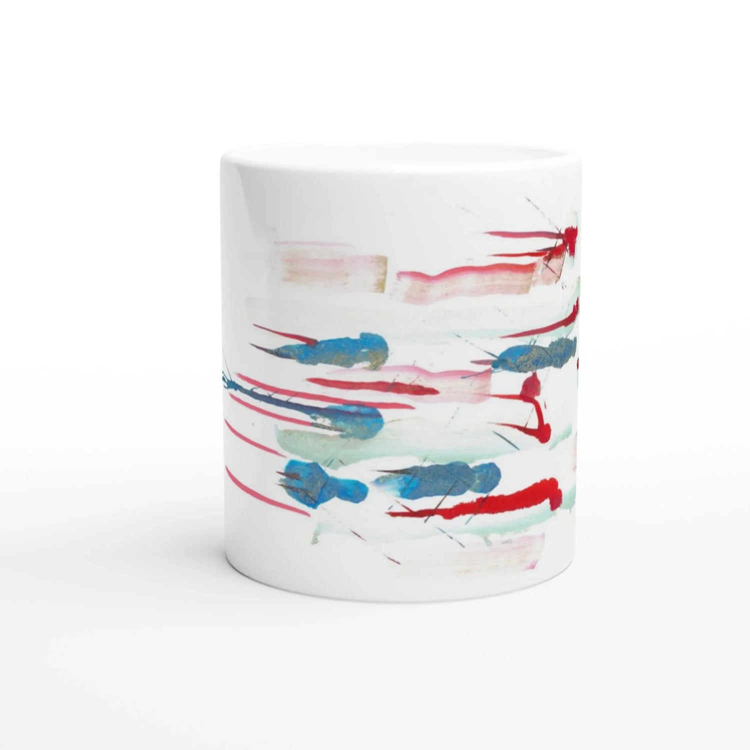 Mug en céramique blanche 325 ml Personnages – Élégance, sécurité et durabilité - Laure Leprince - Artiste Peintre