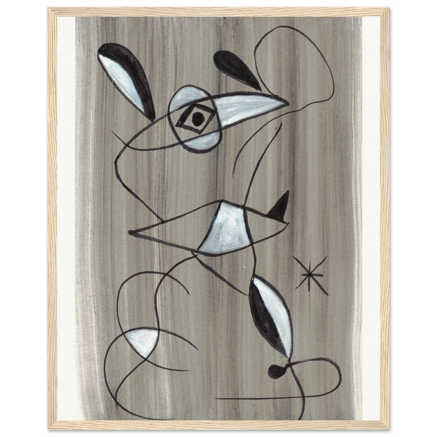 Affiche encadrée bois | Papier mat qualité musée | Aquarelle originale Laure Leprince - Laure Leprince - Artiste Peintre