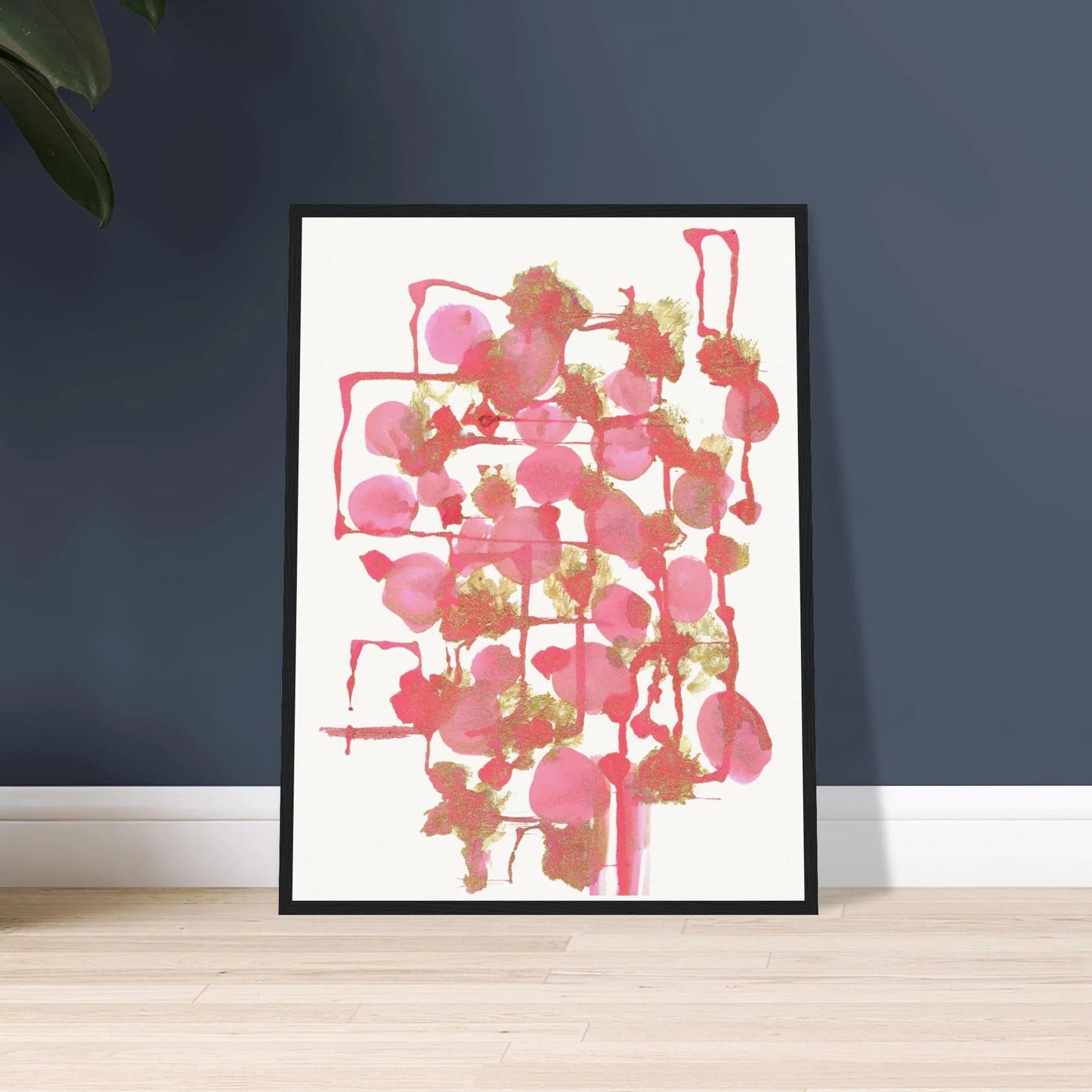 Affiche Encadrée Museum-Quality Matte Paper Aluminium Framed Poste Reseau Framboise - Laure Leprince - Artiste Peintre