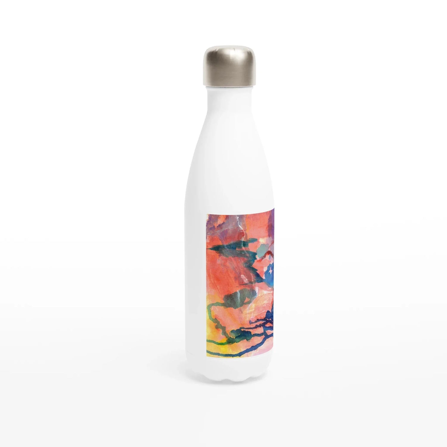 Bouteille isotherme en acier inoxydable 500 ml Neon mirage – Design artistique exclusif - Laure Leprince - Artiste Peintre