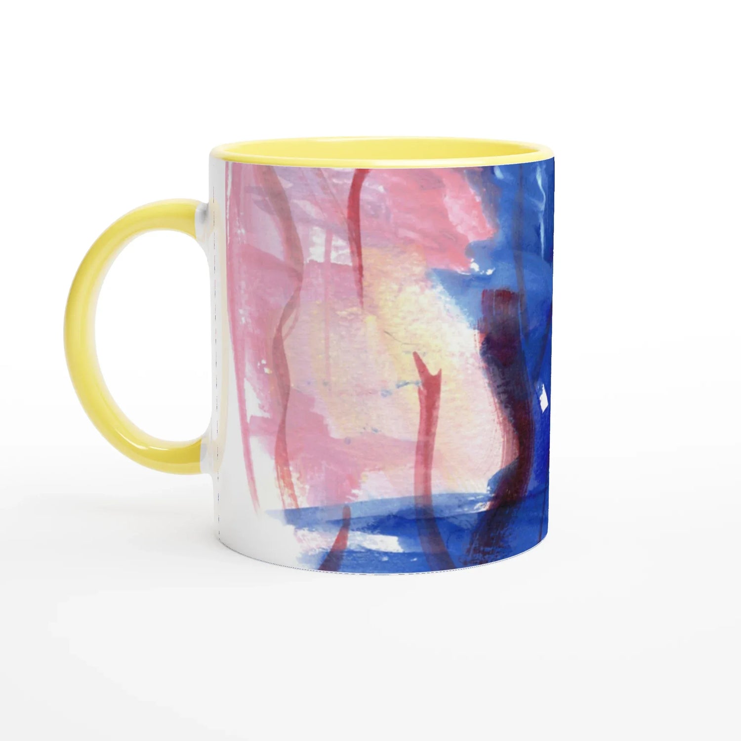 Mug Céramique Blanc 325ml Intérieur Coloré - Midnigth Siren Personnalisable - Laure Leprince - Artiste Peintre