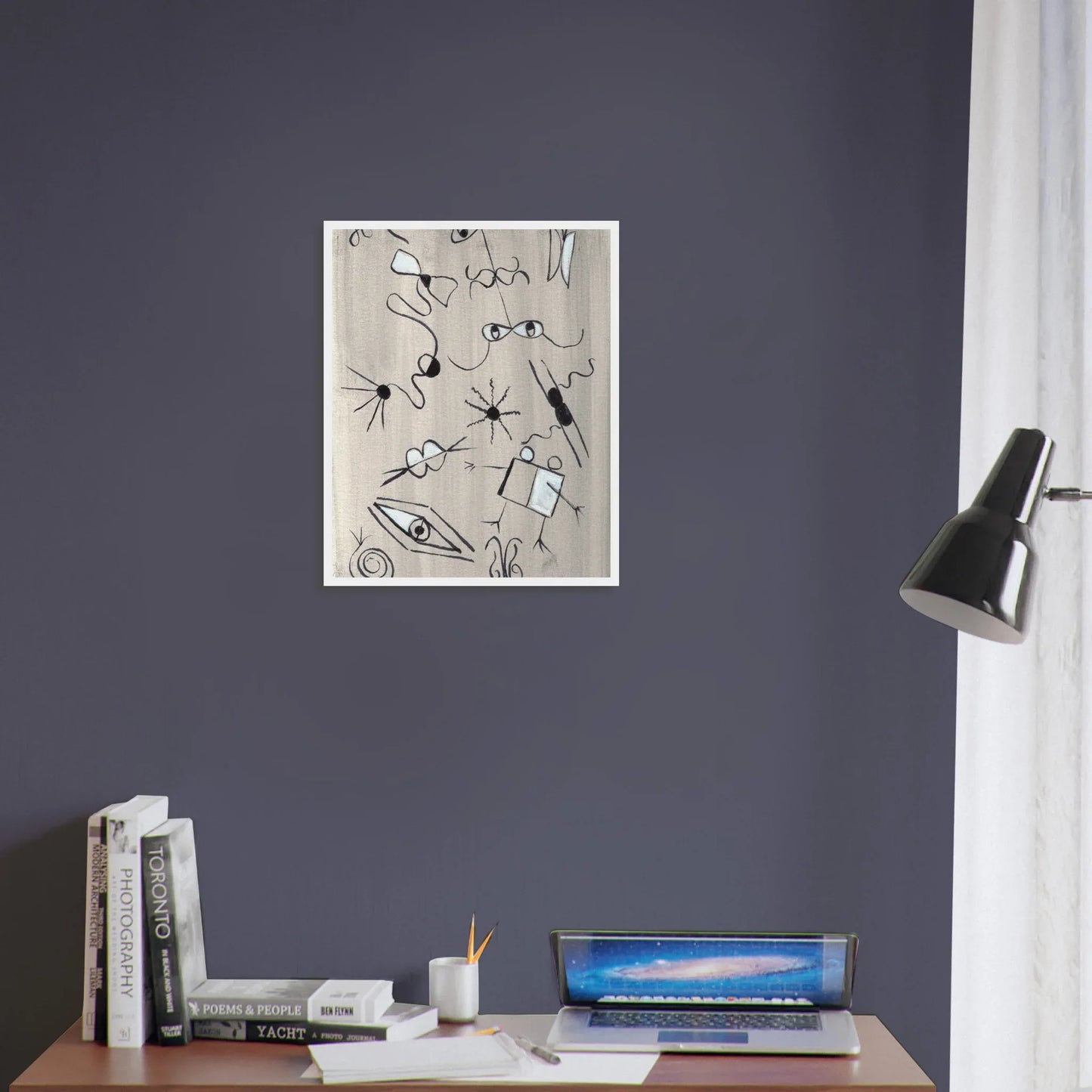 Affiche encadrée bois | Papier mat qualité musée | Aquarelle originale Laure Leprince - Laure Leprince - Artiste Peintre