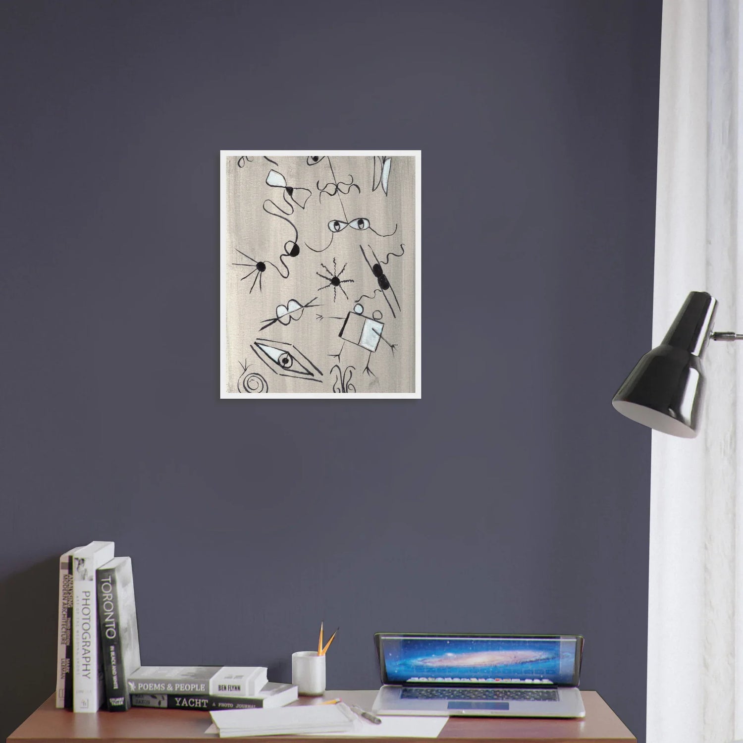 Affiche encadrée bois | Papier mat qualité musée | Aquarelle originale Laure Leprince - Laure Leprince - Artiste Peintre