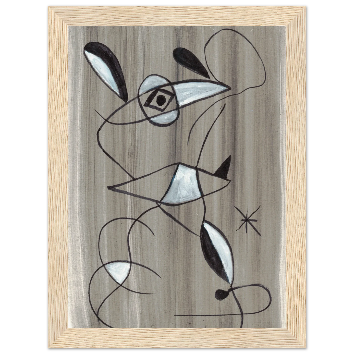 Affiche encadrée bois | Papier mat qualité musée | Aquarelle originale Laure Leprince - Laure Leprince - Artiste Peintre