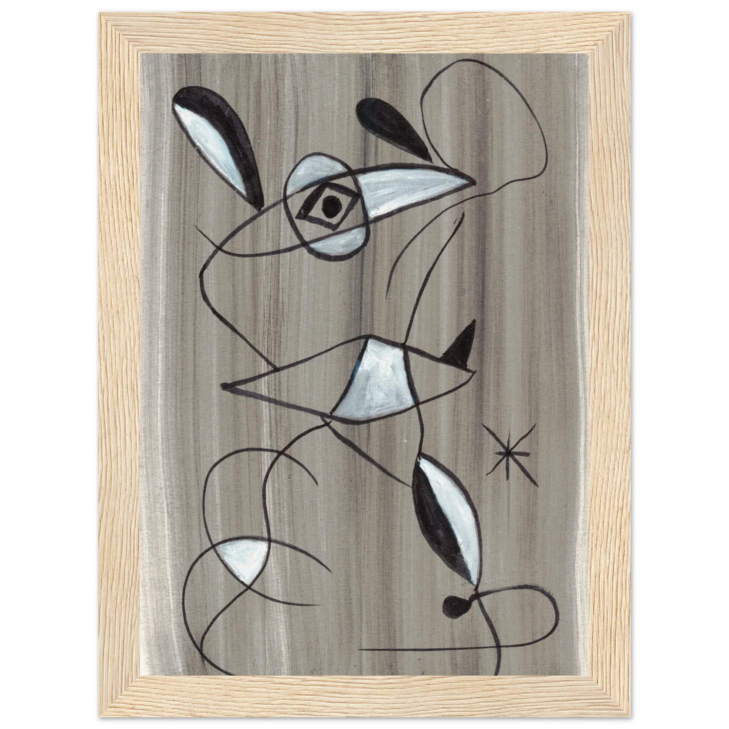 Affiche encadrée bois | Papier mat qualité musée | Aquarelle originale Laure Leprince - Laure Leprince - Artiste Peintre