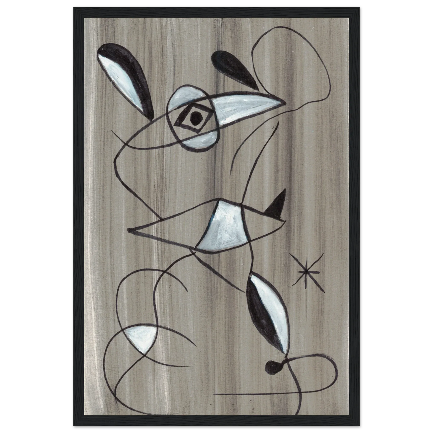 Affiche encadrée bois | Papier mat qualité musée | Aquarelle originale Laure Leprince - Laure Leprince - Artiste Peintre