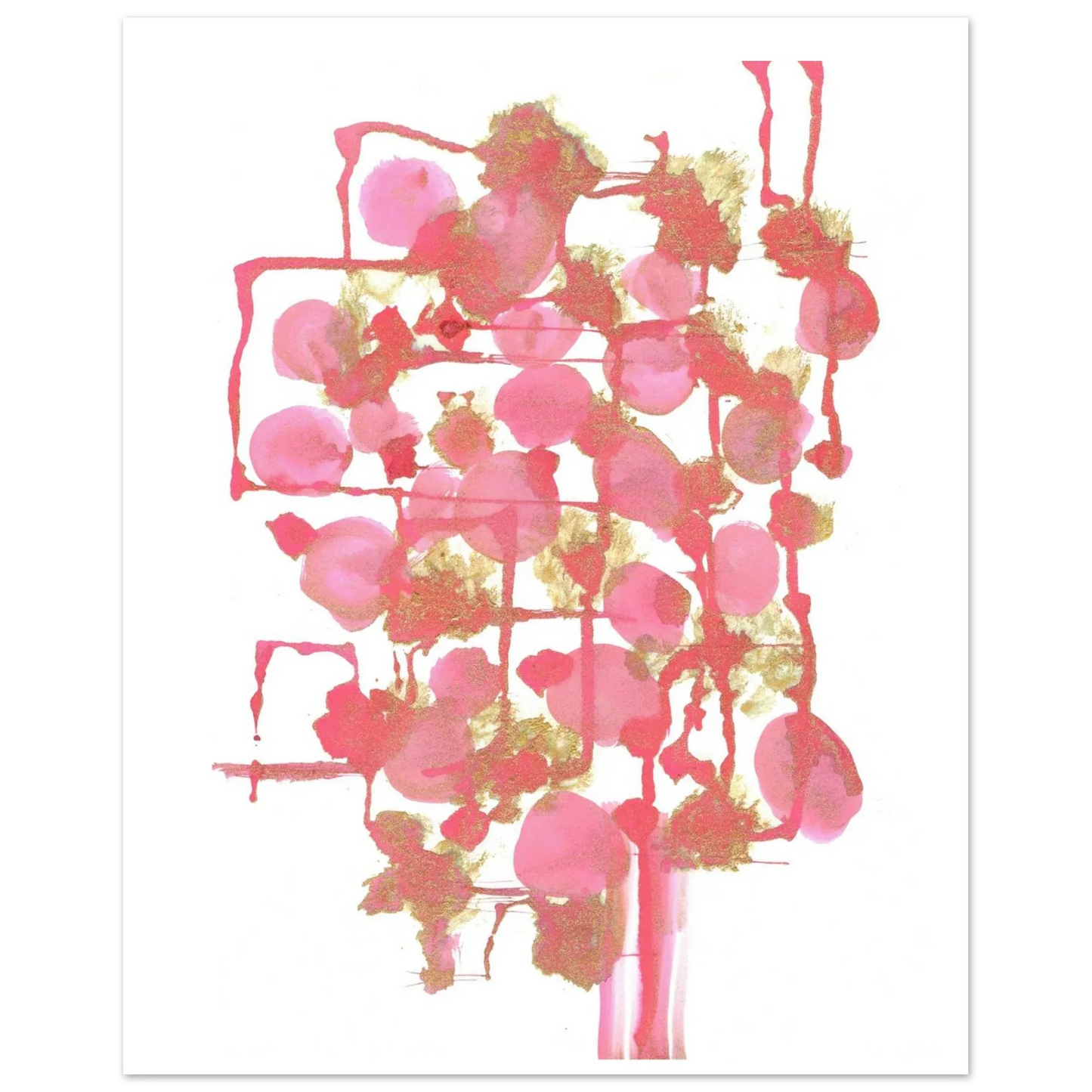 Premium Matte Paper Poster Aquarelle Originale RDJ3-11 - Laure Leprince - Artiste Peintre