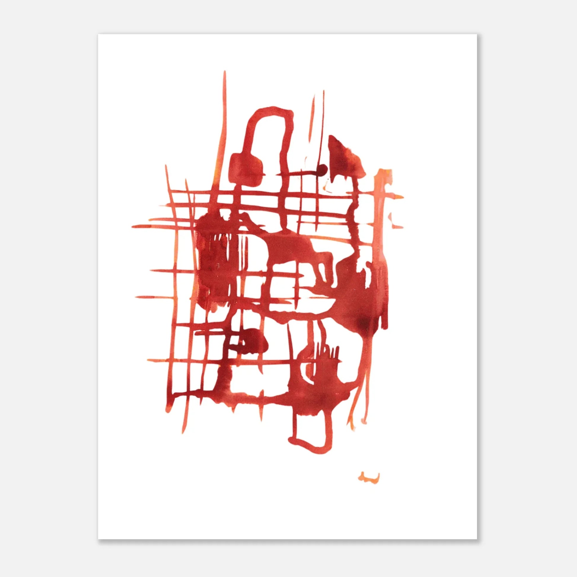 Affiche Encadrée Museum-Quality Matte Paper Wooden Framed Solar Frame - Laure Leprince - Artiste Peintre