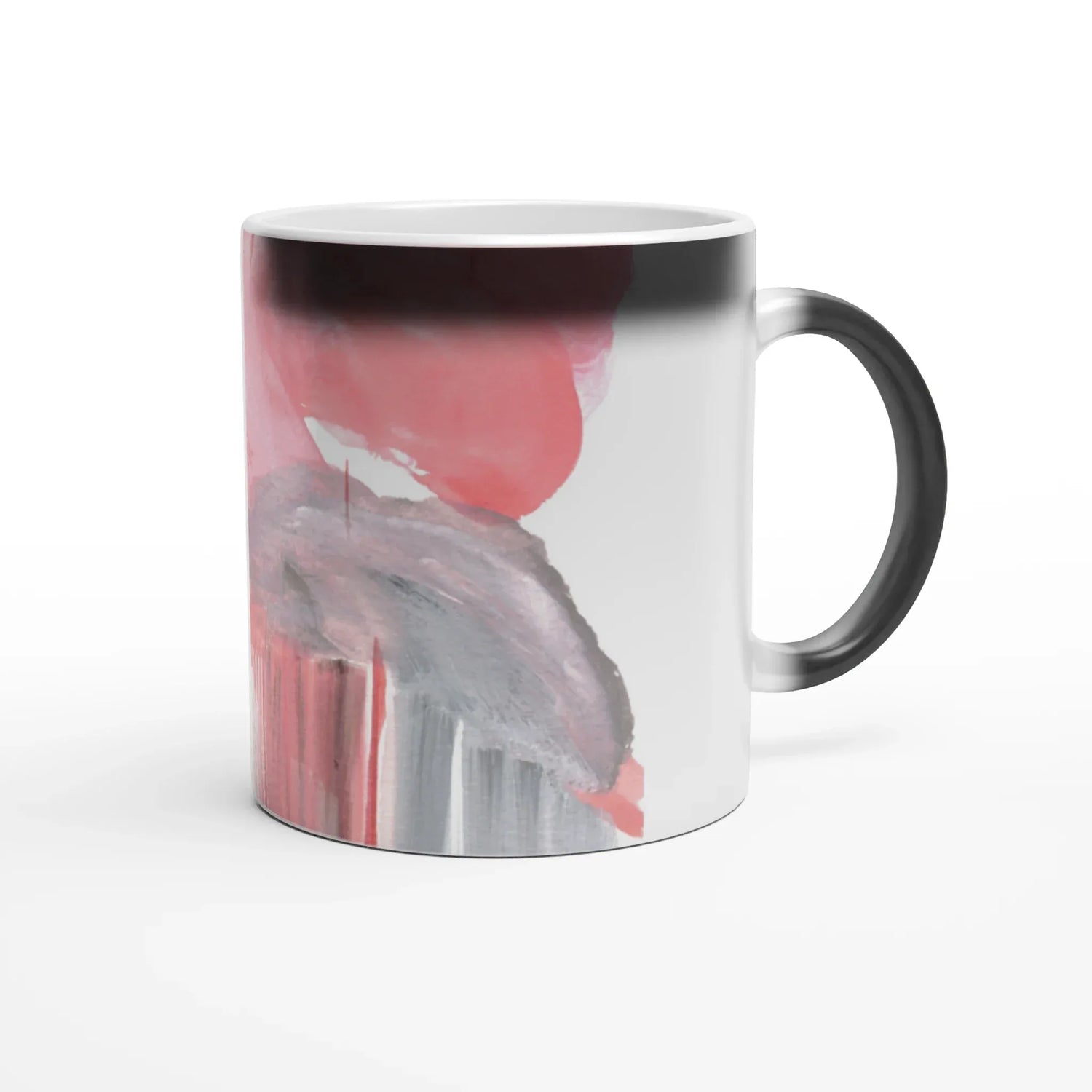 Mug magique en céramique 325 ml – Révèlez votre motif à la chaleur Blush Cascade - Laure Leprince - Artiste Peintre