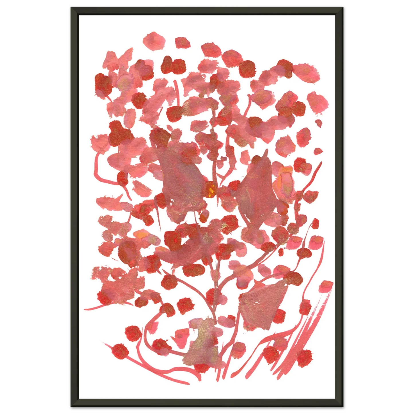Classic Semi-Glossy Paper Metal Framed Poste Bois de Rubis - Laure Leprince - Artiste Peintre