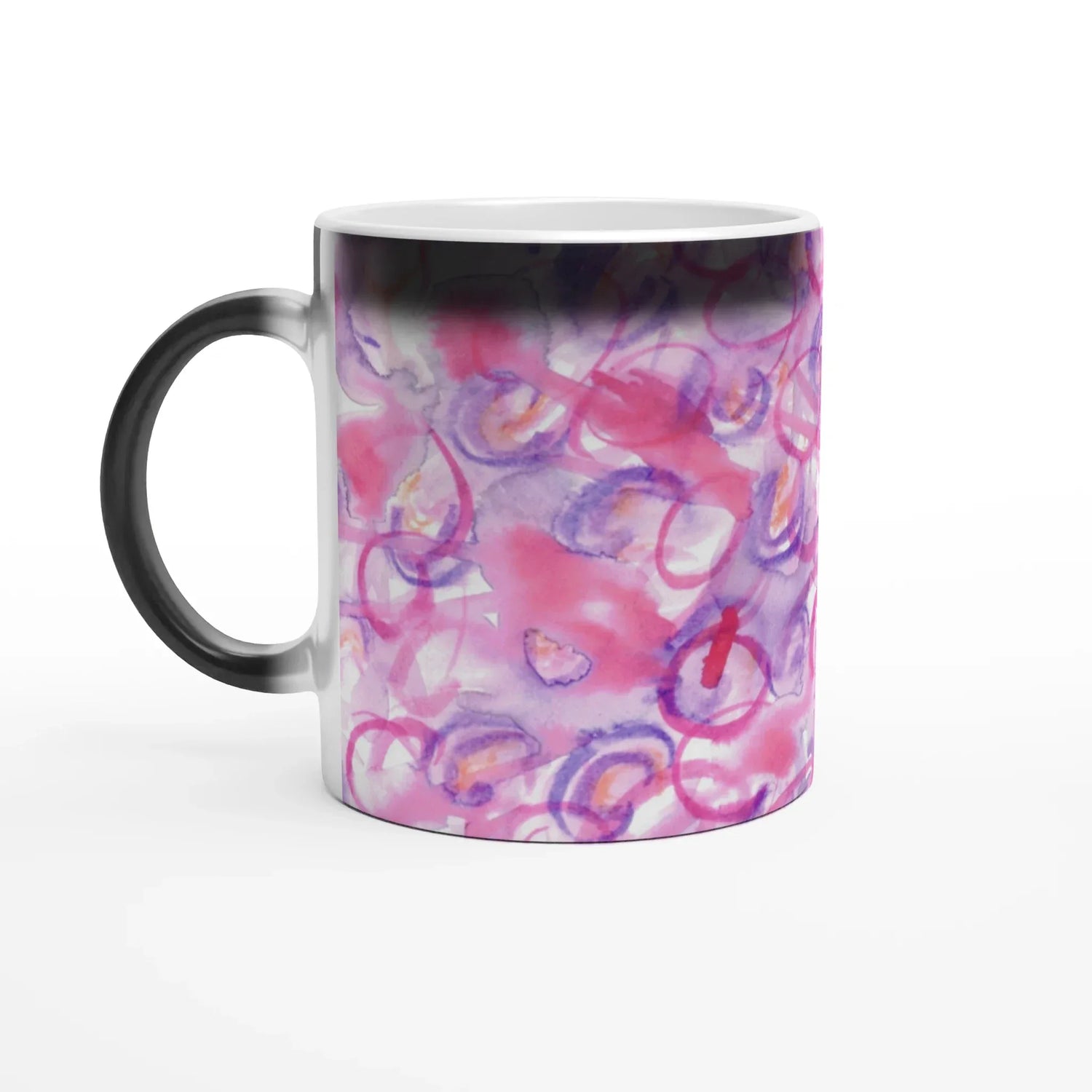 Mug magique en céramique 325 ml – Révèlez votre motif à la chaleur Floraison Intime - Laure Leprince - Artiste Peintre