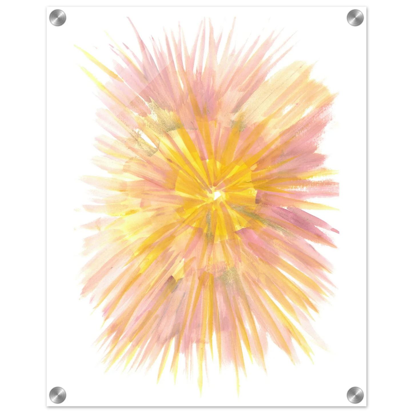 Impression sur acrylique brillante Solar Bloom | Art contemporain par Laure Leprince - Laure Leprince - Artiste Peintre