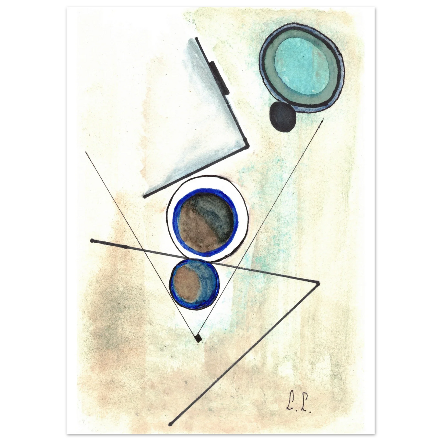 Affiche premium sur papier mat – Art mural de qualité supérieure - Laure Leprince - Artiste Peintre