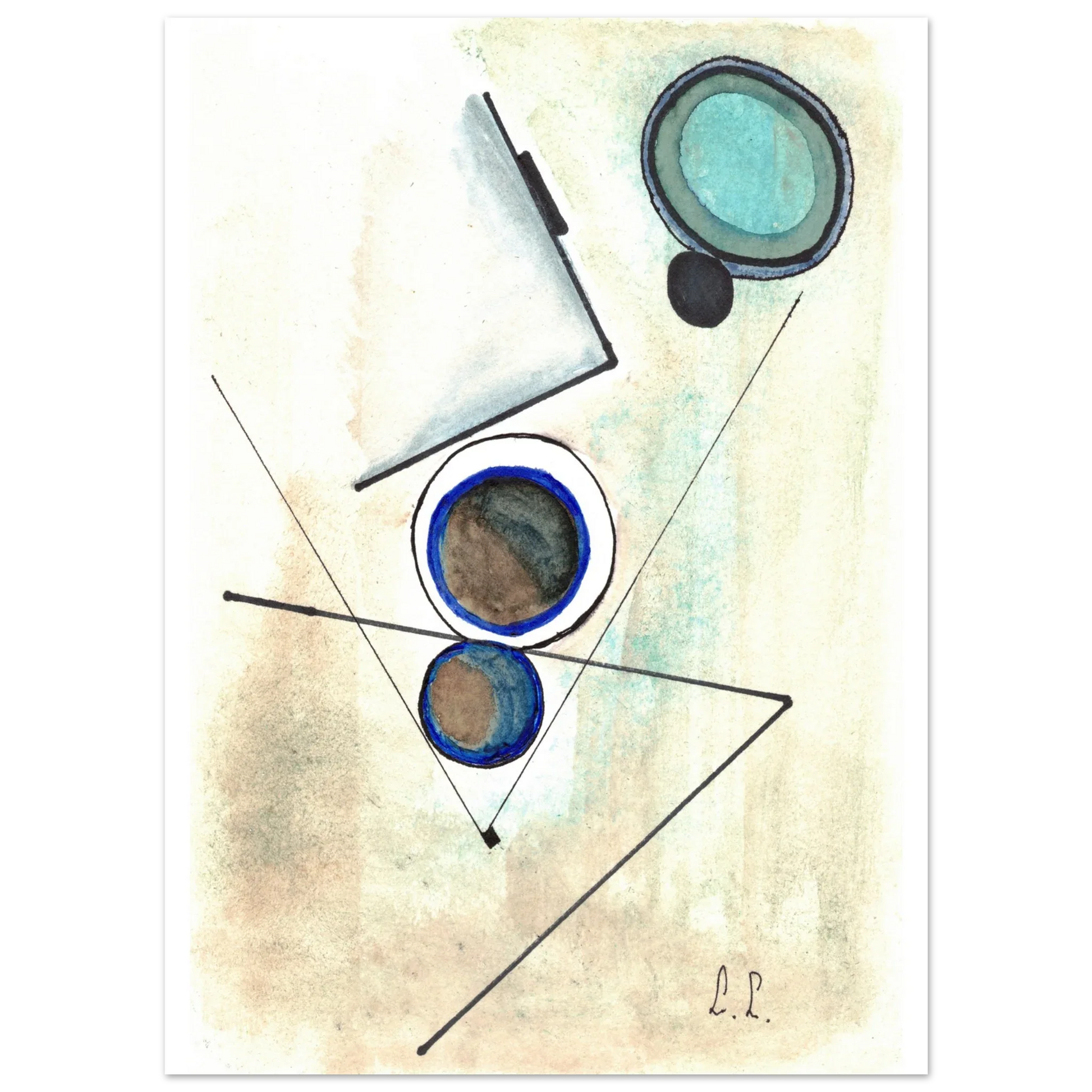 Affiche premium sur papier mat – Art mural de qualité supérieure - Laure Leprince - Artiste Peintre