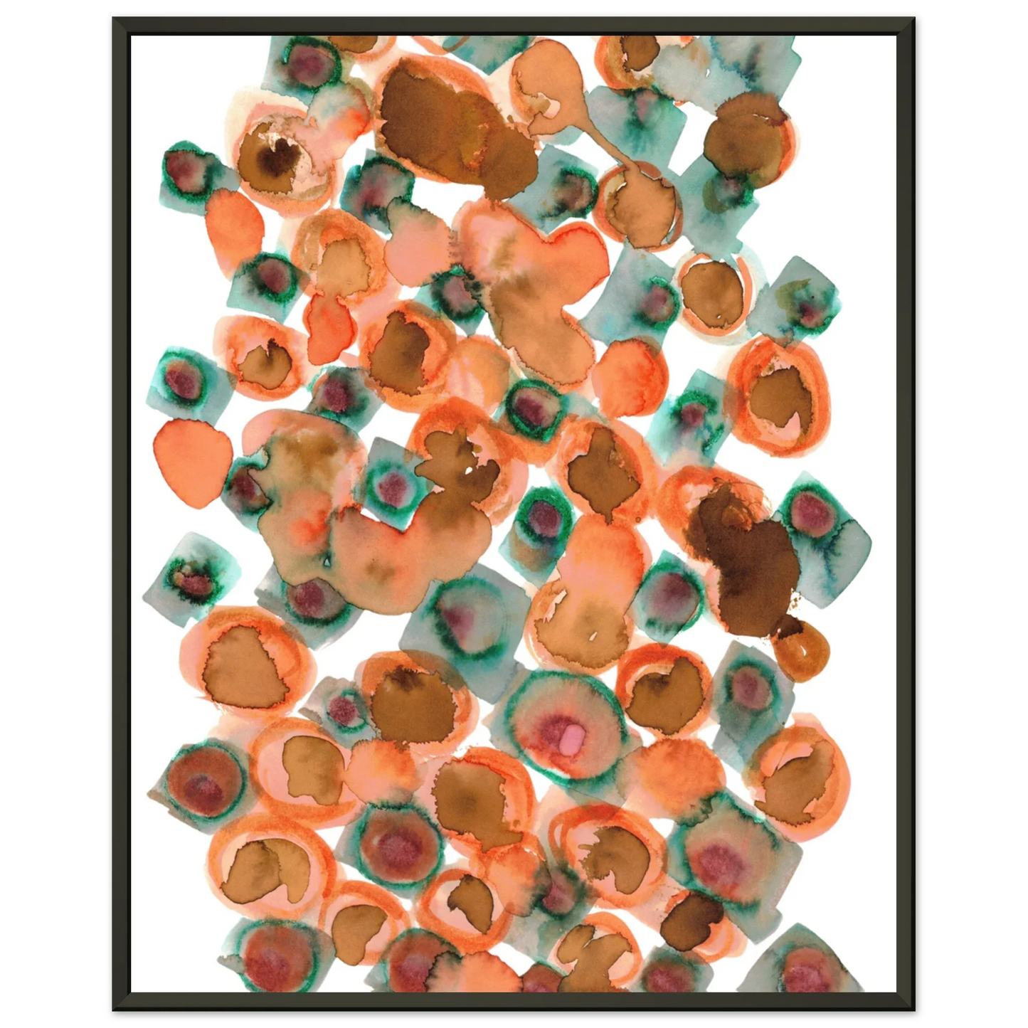 Classic Semi-Glossy Paper Metal Framed Poster Constellation D'ambre - Laure Leprince - Artiste Peintre