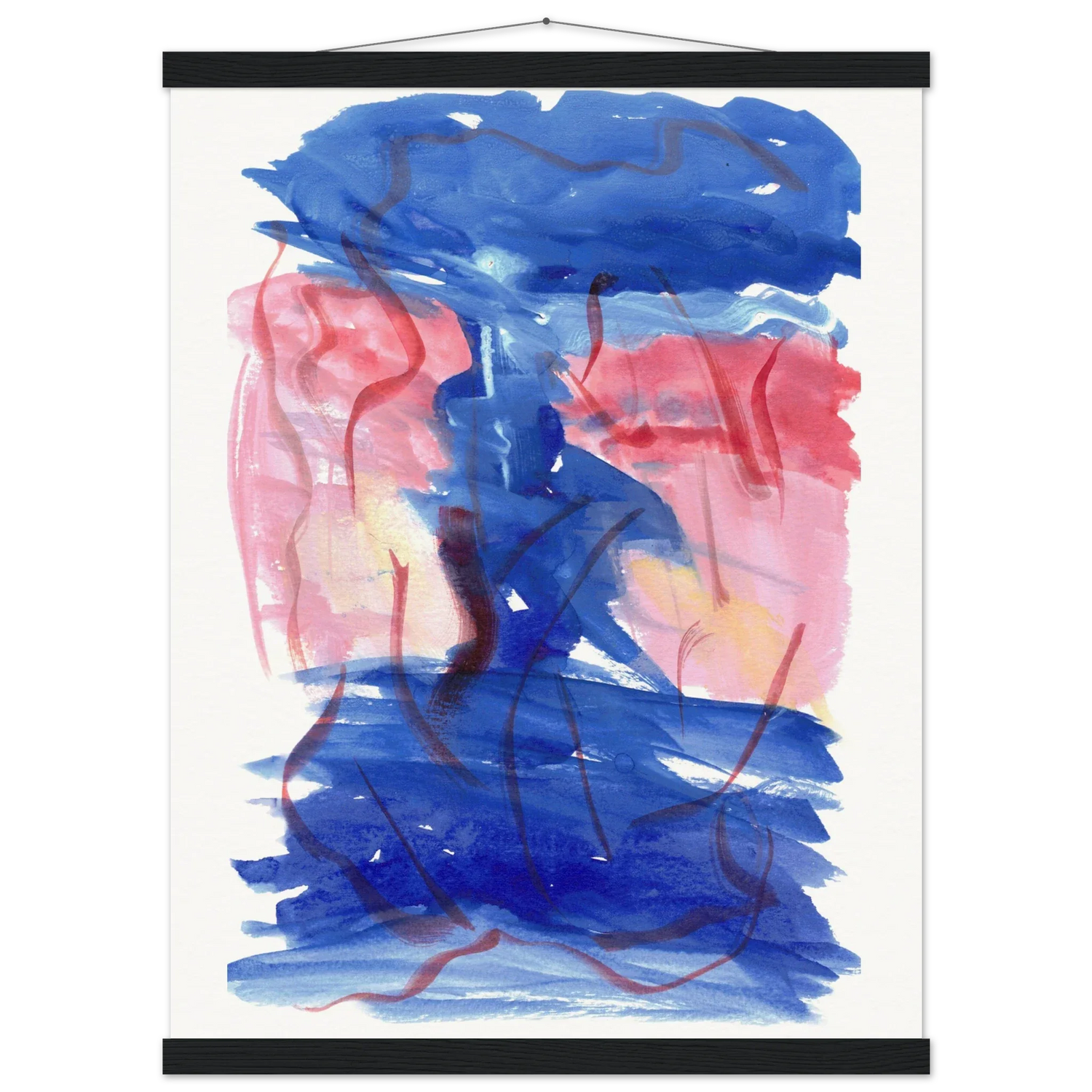 Museum-Quality Matte Paper Poster with Hanger Midnigth Siren - Laure Leprince - Artiste Peintre