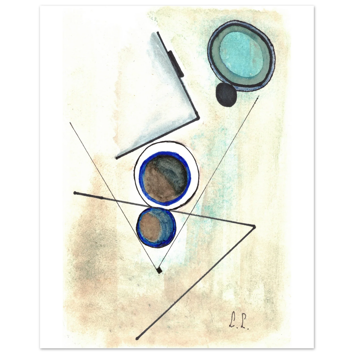 Affiche premium sur papier mat – Art mural de qualité supérieure - Laure Leprince - Artiste Peintre