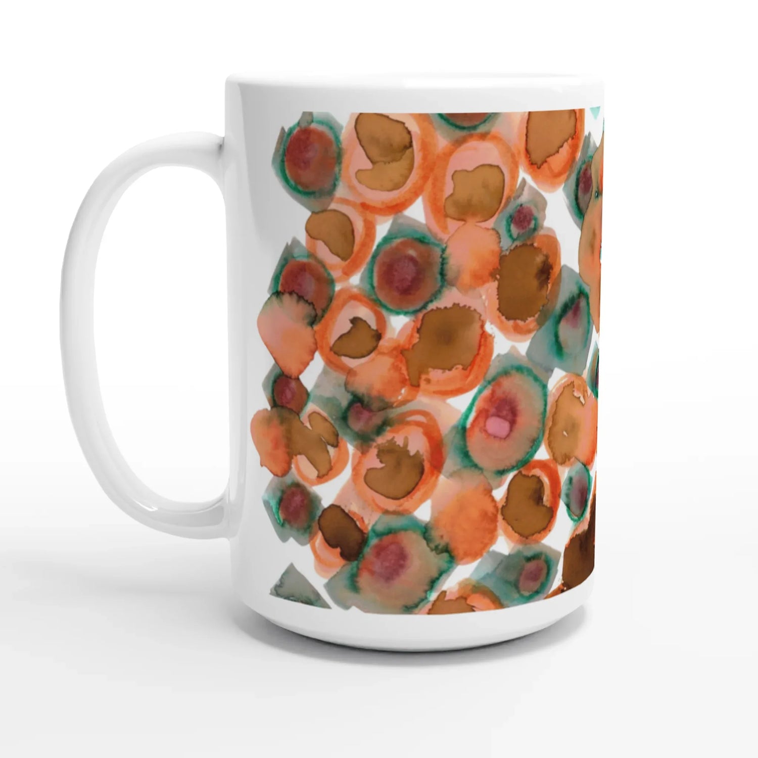 Mug en céramique blanche 44 cl Constellation D'ambre – Grand format, design et qualité durable - Laure Leprince - Artiste Peintre