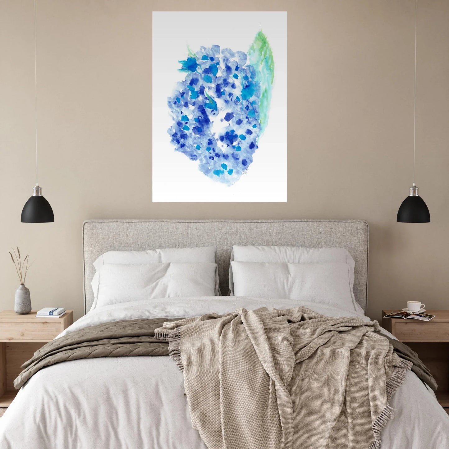 Premium Matte Paper Poster Aquarelle Originale RDJ3-2 - Laure Leprince - Artiste Peintre