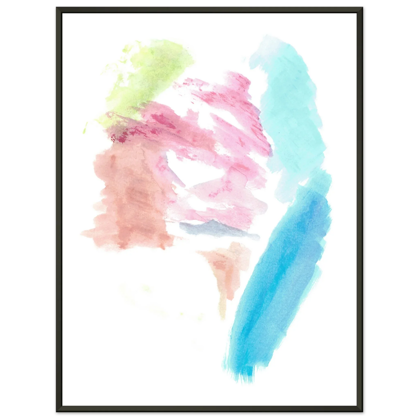 Classic Semi-Glossy Paper Metal Framed Poste Aurore Pastel - Laure Leprince - Artiste Peintre