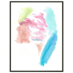 Classic Semi-Glossy Paper Metal Framed Poste Aurore Pastel - Laure Leprince - Artiste Peintre