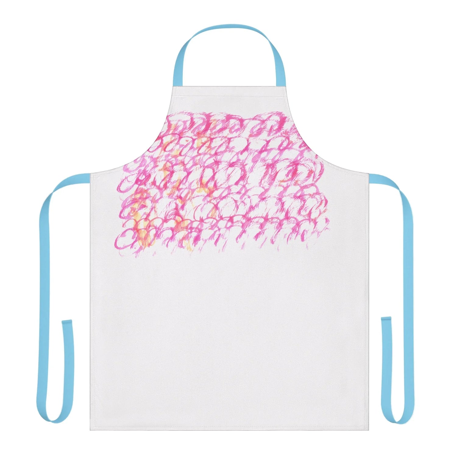 Abstract Apron Pink Waves – Artistic Kitchen Chef Gift - Laure Leprince - Artiste Peintre