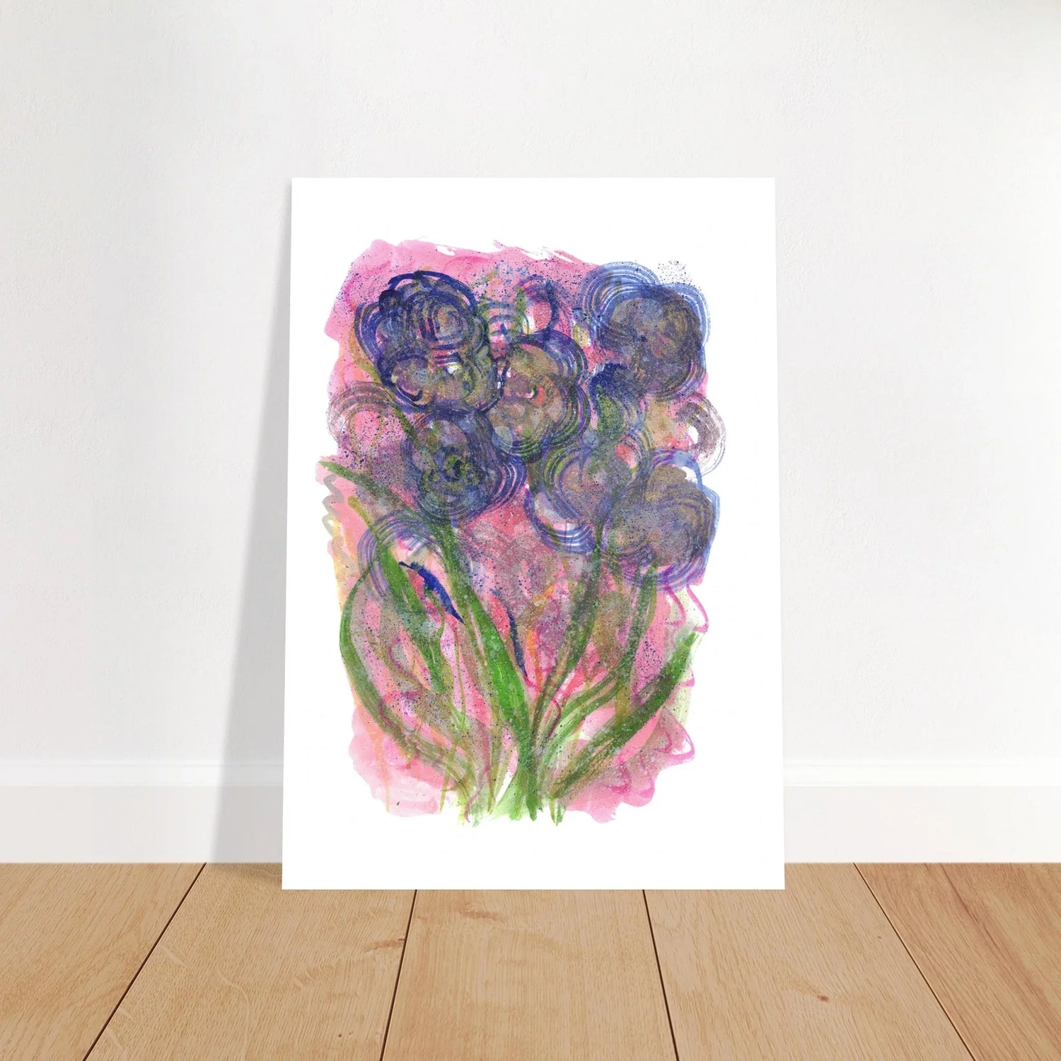 Affiche premium sur papier mat Bloom Vortex Art mural de qualité supérieure - Laure Leprince - Artiste Peintre