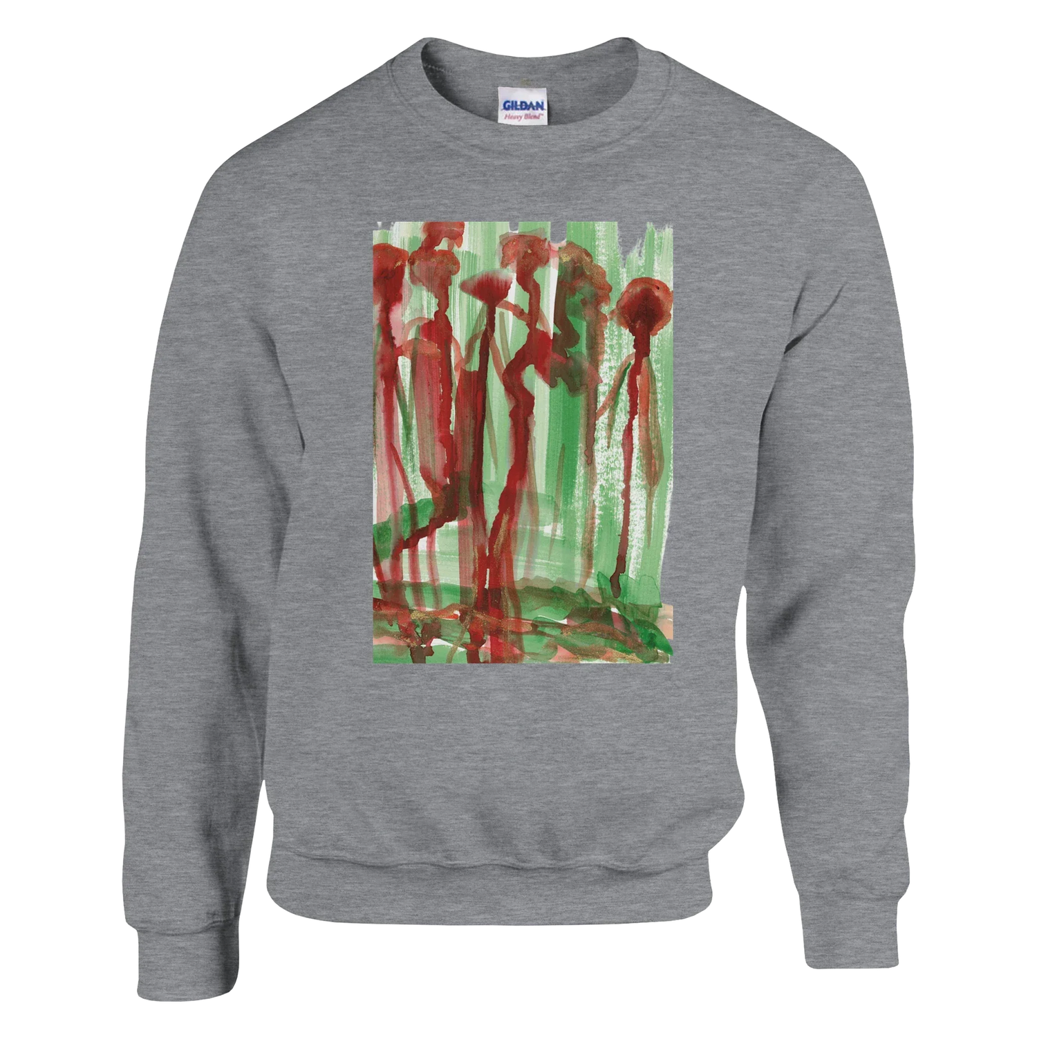 Sweatshirt Unisexe Classique Forest Choir – Impression Artistique Multicolore - Laure Leprince - Artiste Peintre