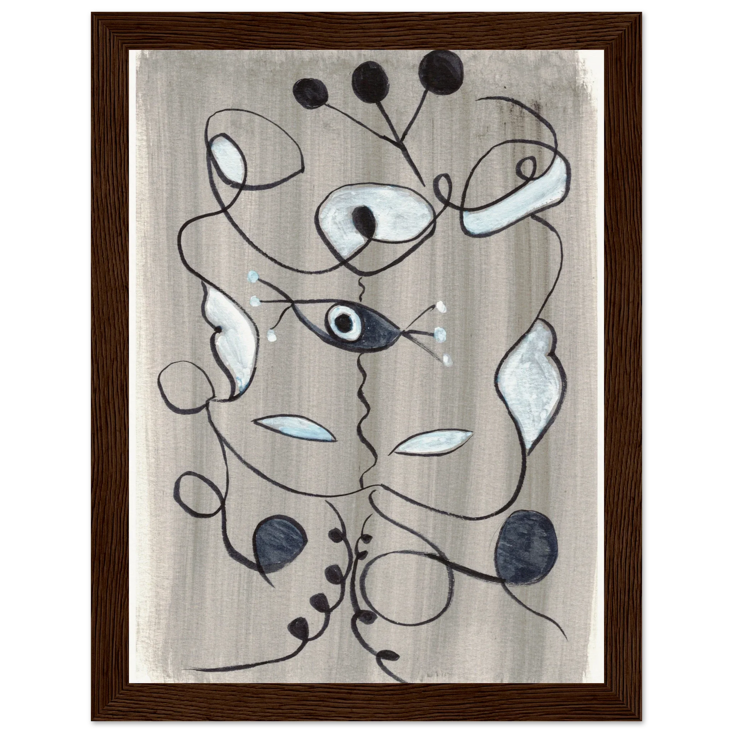 Affiche encadrée bois | Papier mat qualité musée | Aquarelle originale Laure Leprince - Laure Leprince - Artiste Peintre