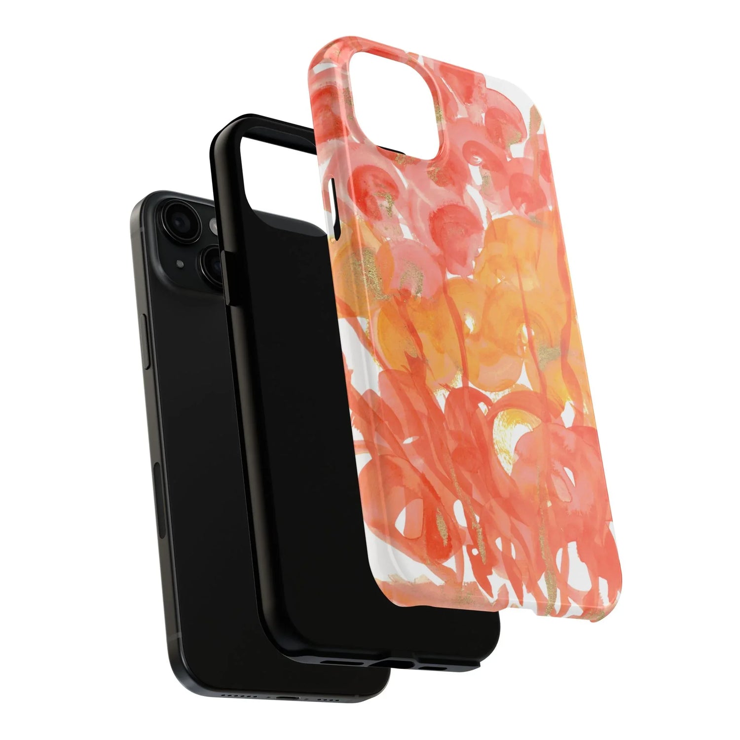 Tough iPhone Case Sunrice Flora — Watercolor - Laure Leprince - Artiste Peintre