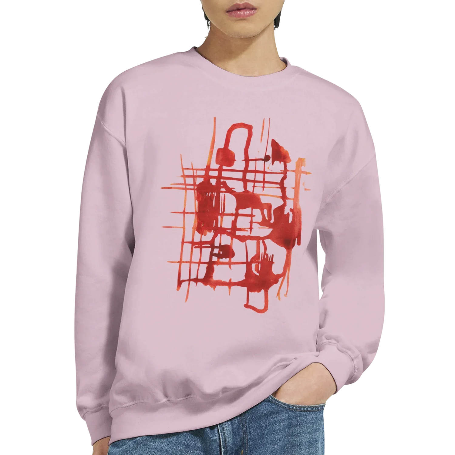 Sweatshirt Unisexe Classique Solar Frame – Impression Artistique Multicolore - Laure Leprince - Artiste Peintre