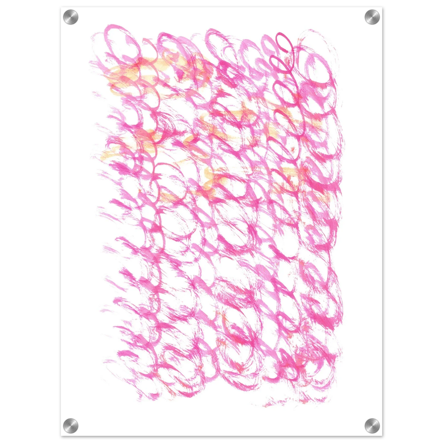 Impression sur acrylique brillante Pink Waves | Art contemporain par Laure Leprince - Laure Leprince - Artiste Peintre