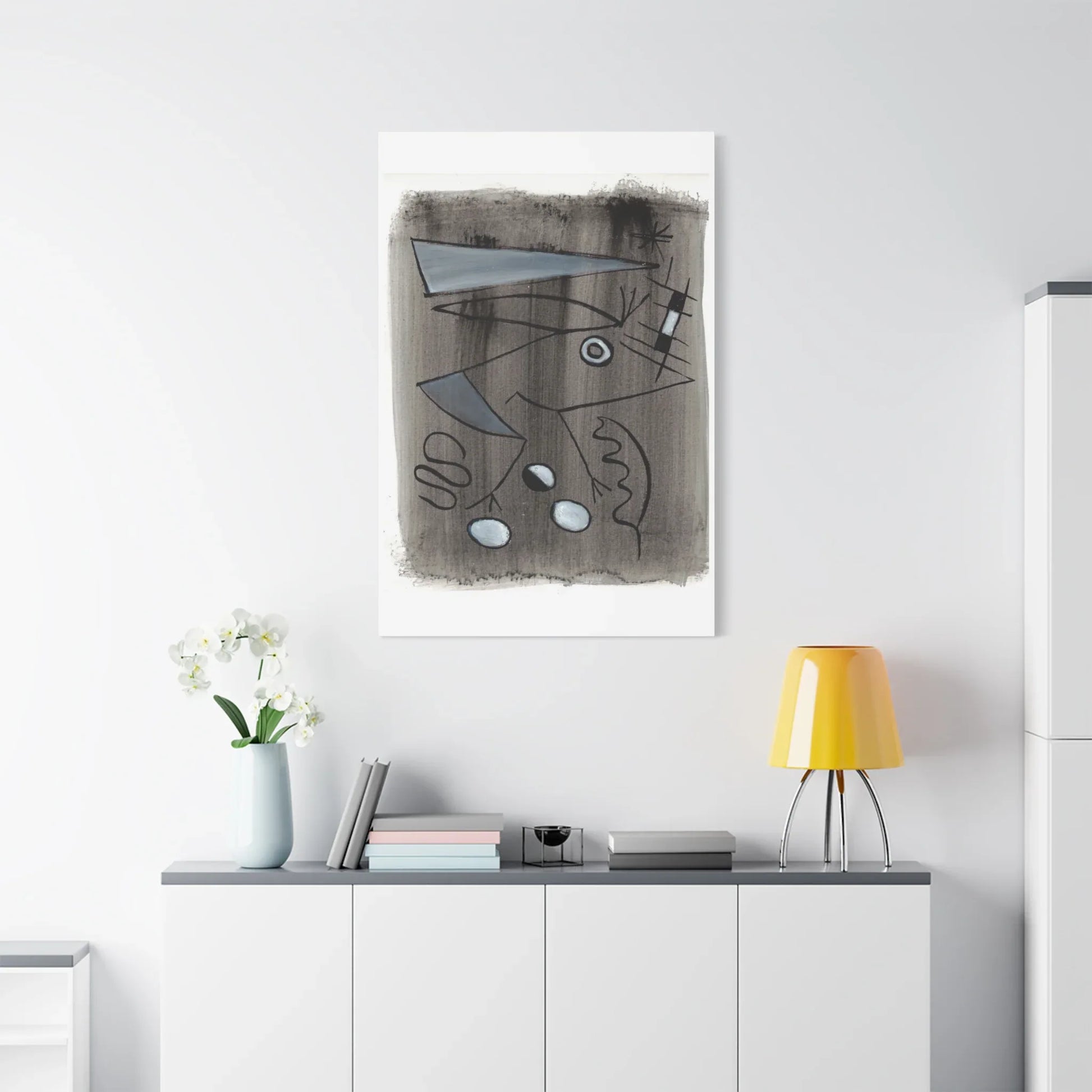Abstract La Naissance Brushstroke Canvas Print — Modern Coastal Wall Art - Laure Leprince - Artiste Peintre