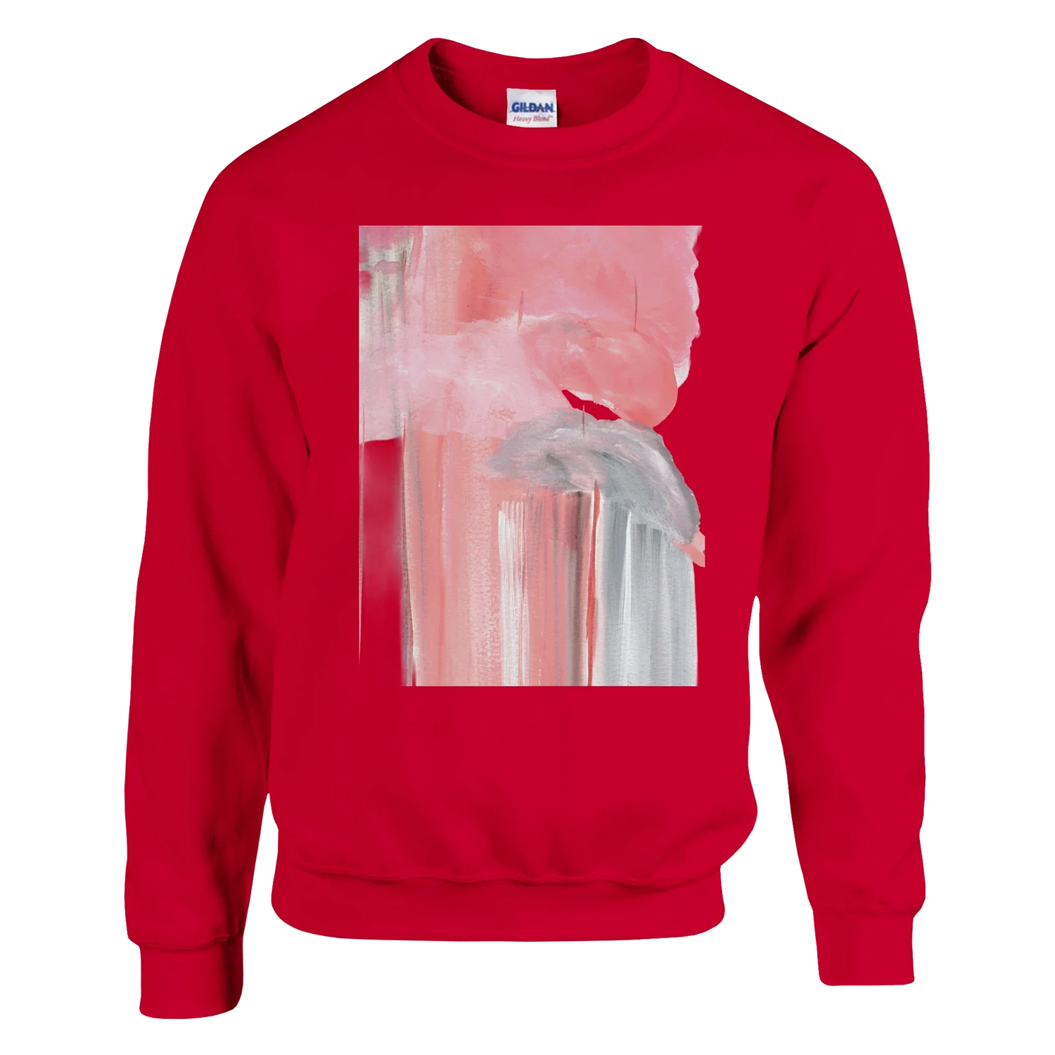 Sweatshirt Unisexe Classique Blush Cascade – Impression Artistique Multicolore - Laure Leprince - Artiste Peintre