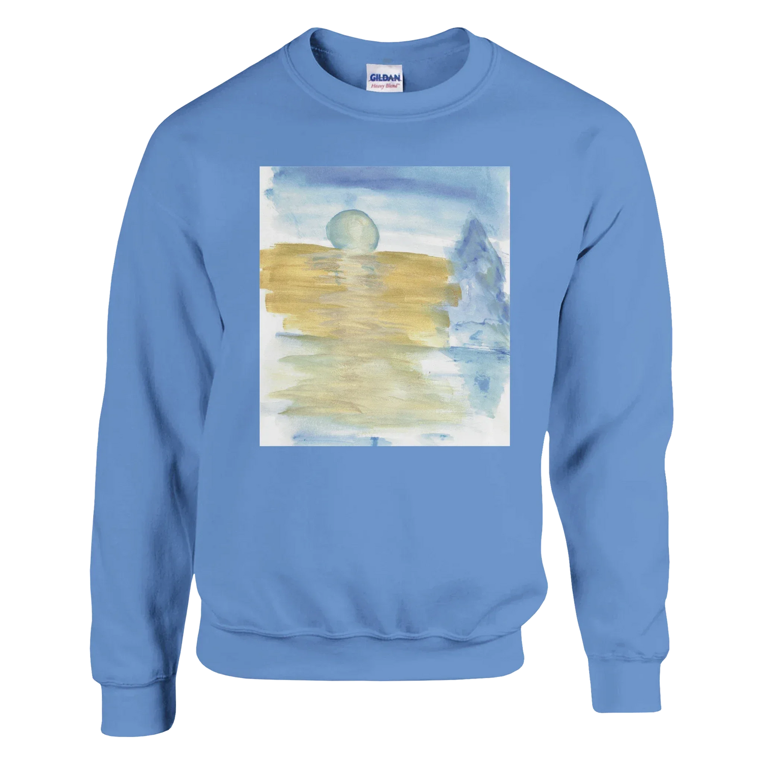Sweatshirt Unisexe Classique Blue Horizon – Impression Artistique Multicolore - Laure Leprince - Artiste Peintre
