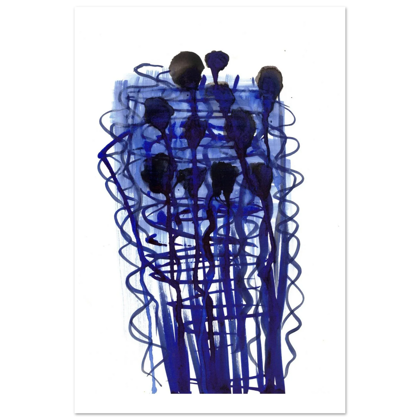 Premium Matte Paper Poster Aquarelle Originale RDJ3-14 - Laure Leprince - Artiste Peintre