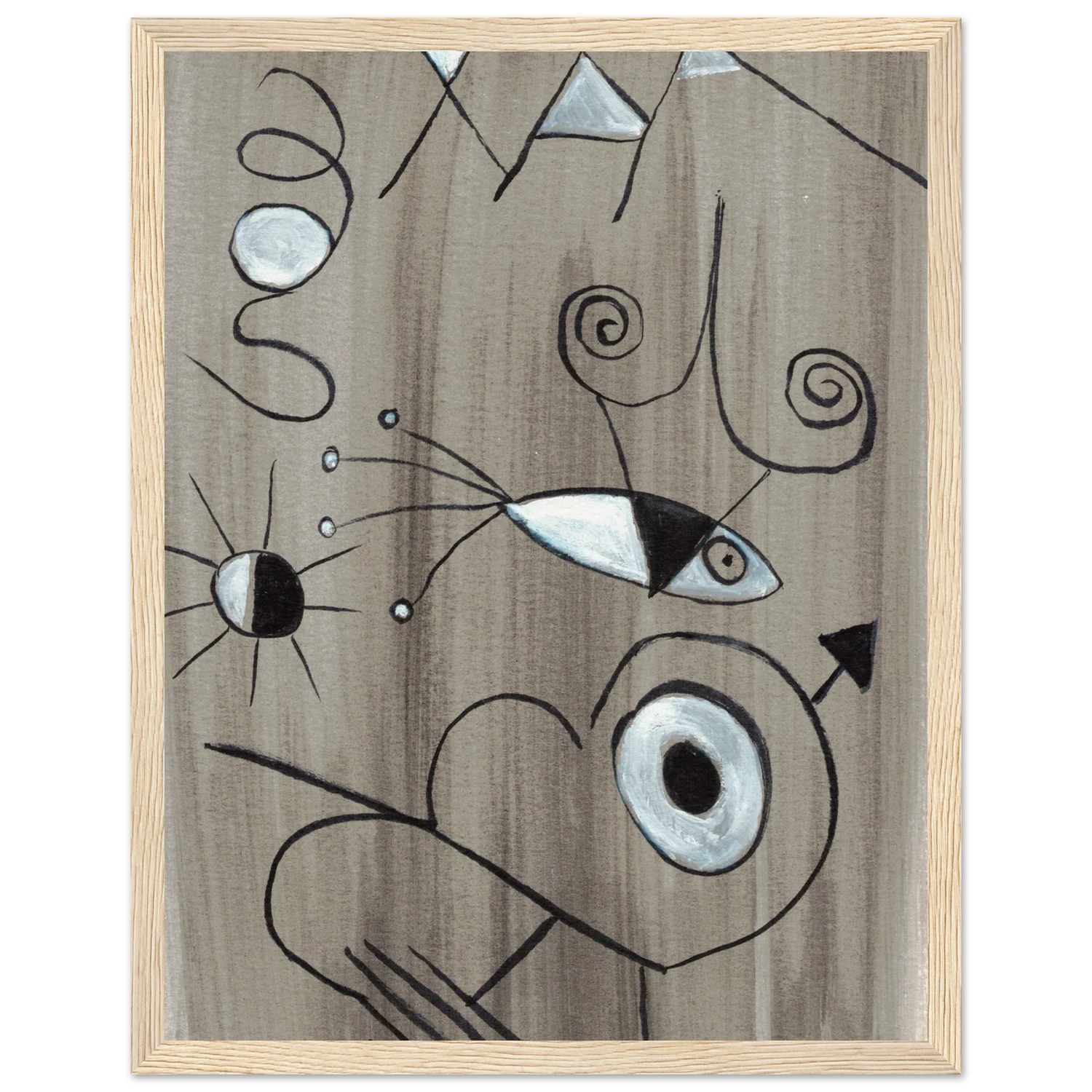 Affiche encadrée bois | Papier mat qualité musée | Aquarelle originale Laure Leprince - Laure Leprince - Artiste Peintre