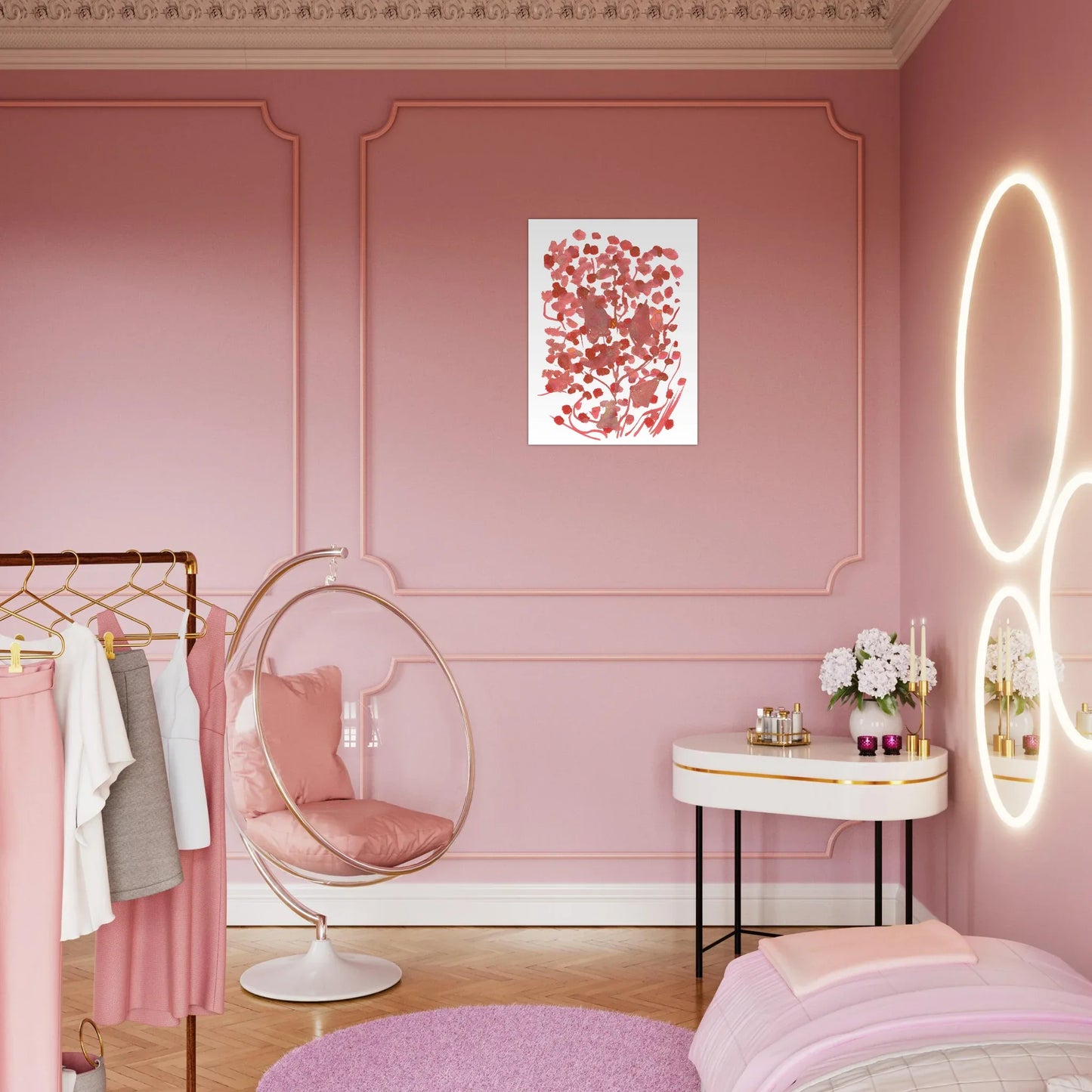 Affiche premium sur papier mat Bois de Rubis – Art mural de qualité supérieure - Laure Leprince - Artiste Peintre