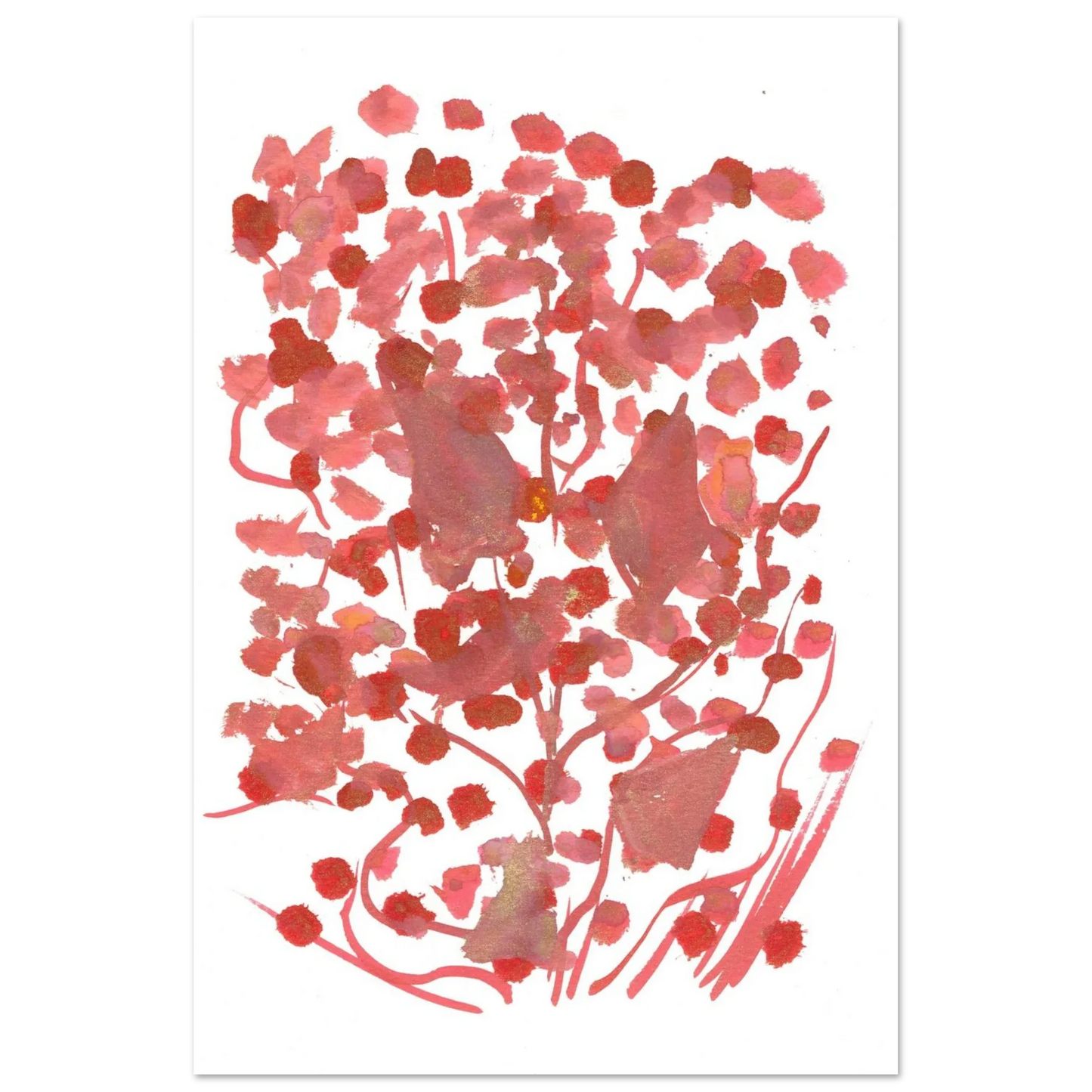 Premium Matte Paper Poster Aquarelle Originale RDJ3-5 - Laure Leprince - Artiste Peintre