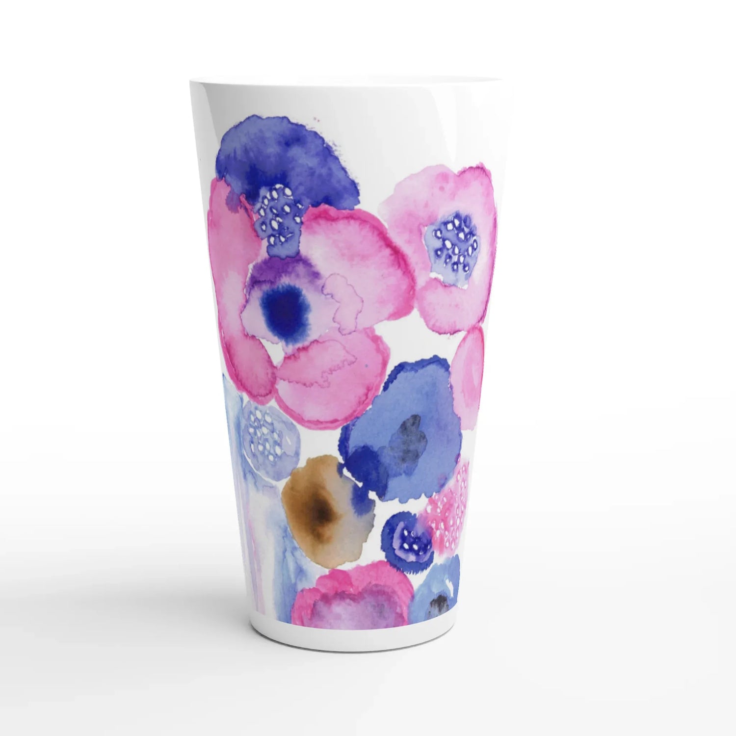Mug à Latte en Céramique Blanche 500 ml boreales – Élégant, durable et brillant - Laure Leprince - Artiste Peintre